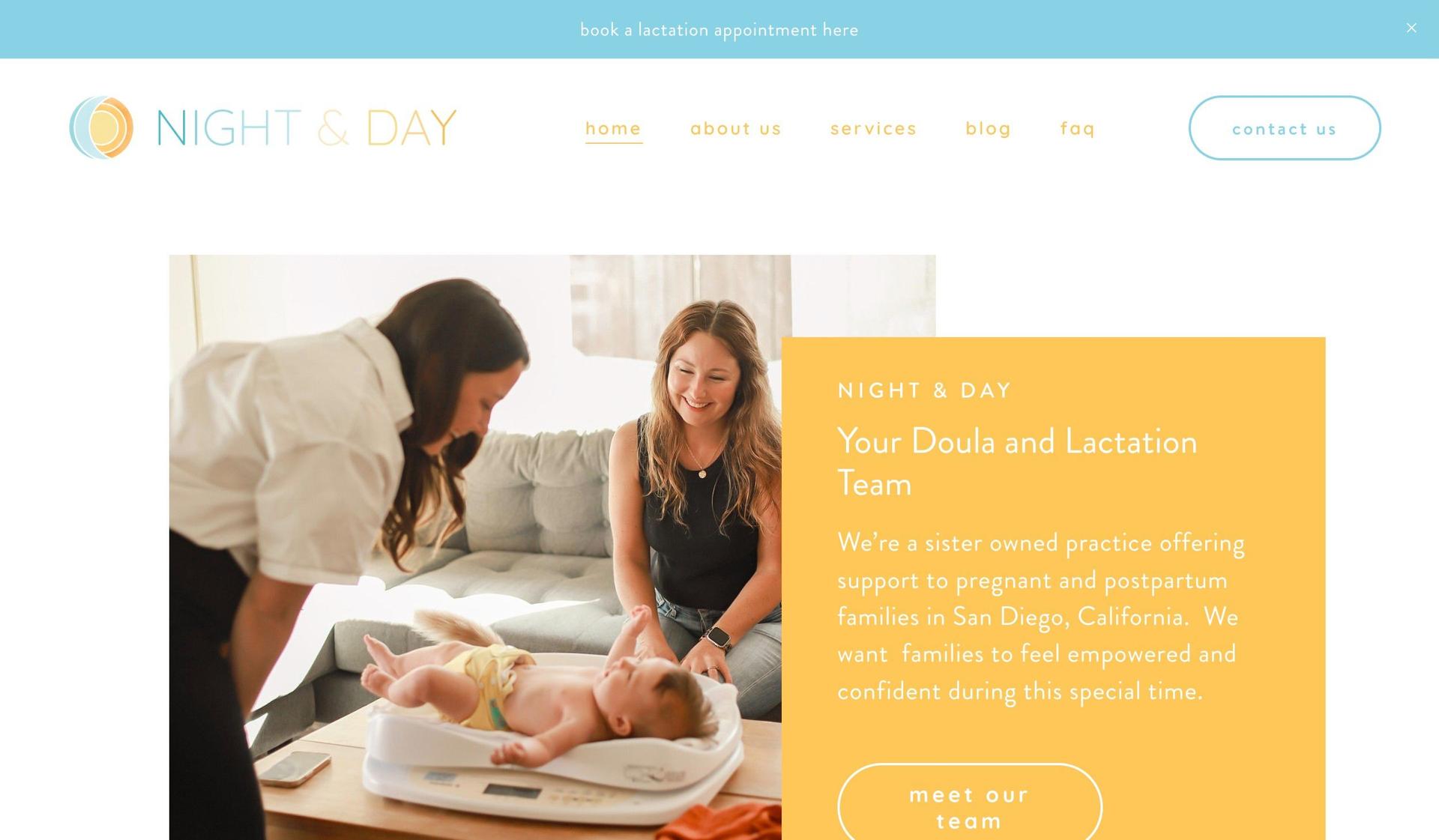 Night and Day San Diego-doula websites