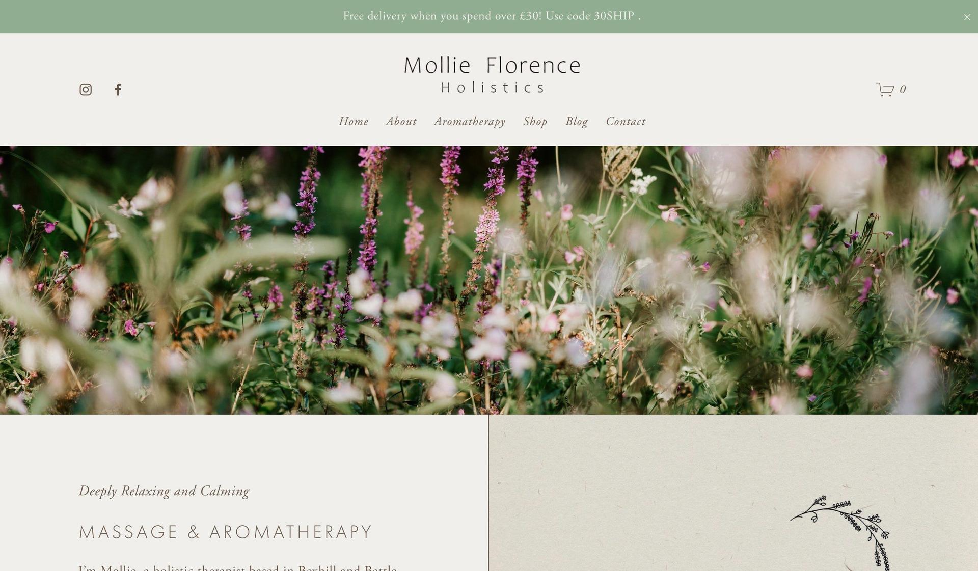 Mollie Florence Holistics-aromatherapy websites