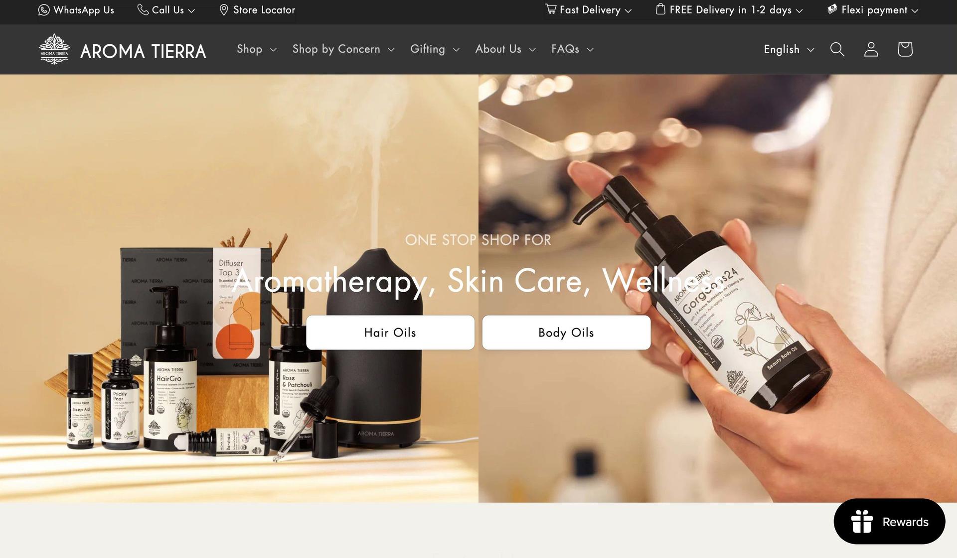 Aroma Tierra-aromatherapy websites