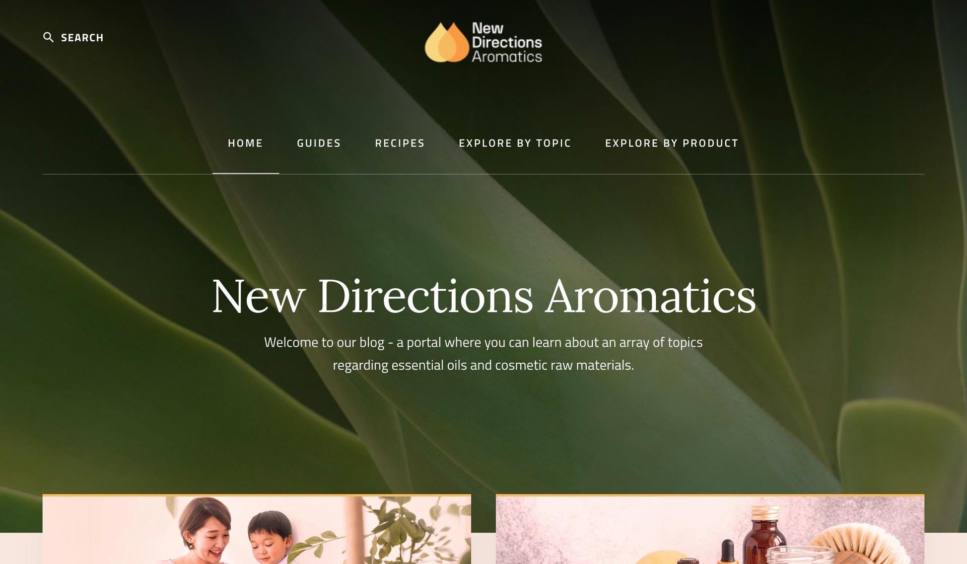 New Directions Aromatics-aromatherapy websites