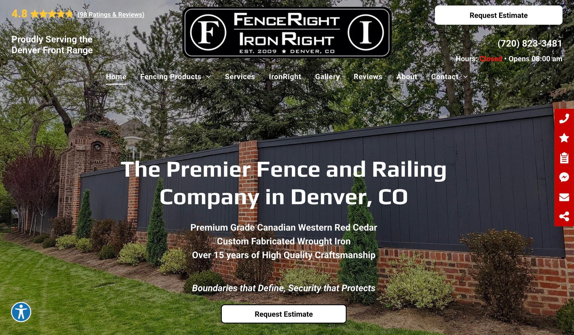 Fence Right-fence company websites