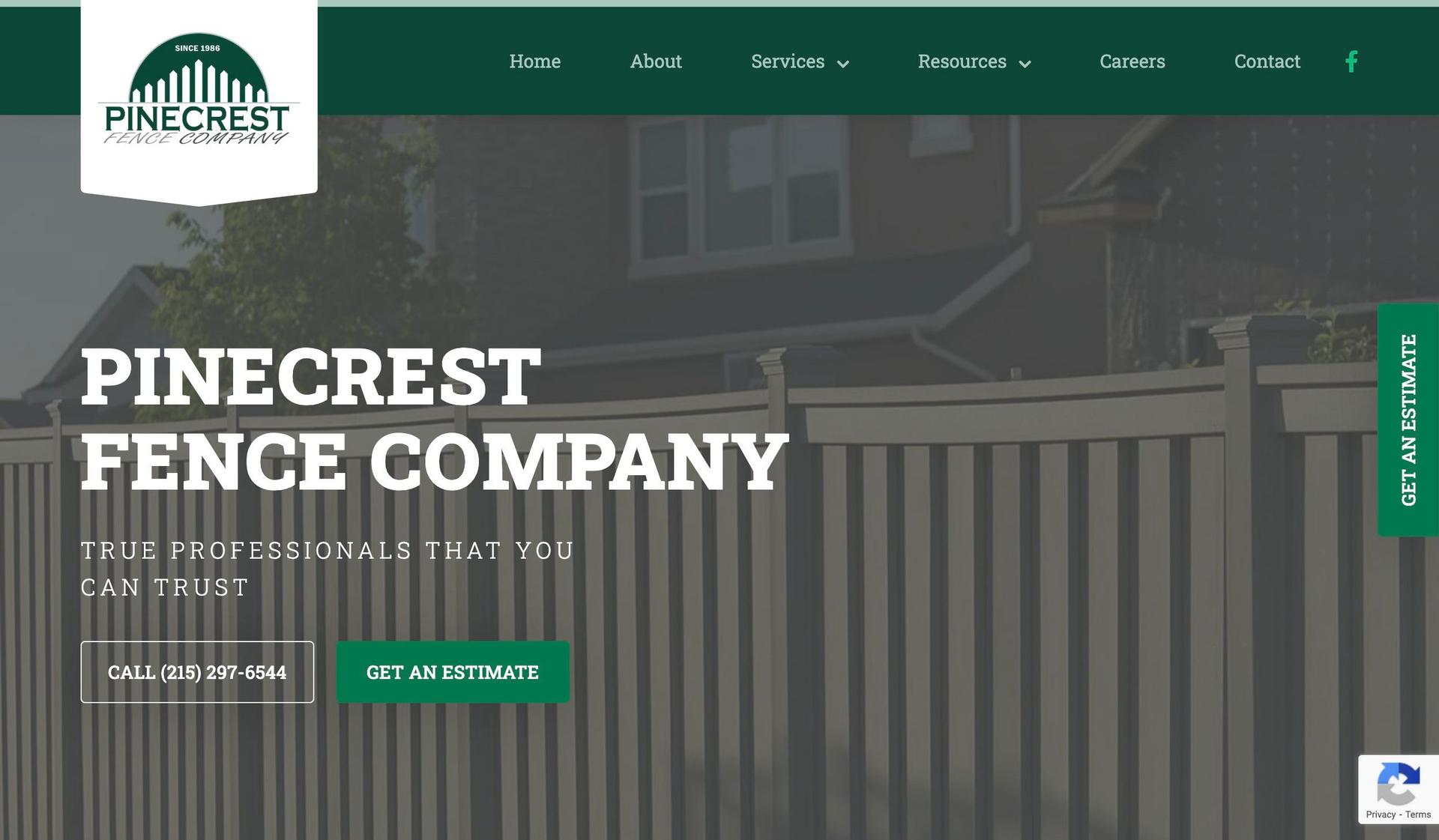 Pinecrest Fence Company-fence company websites