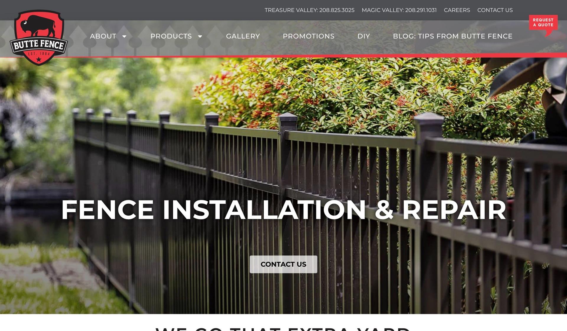 Butte Fence-fence company websites