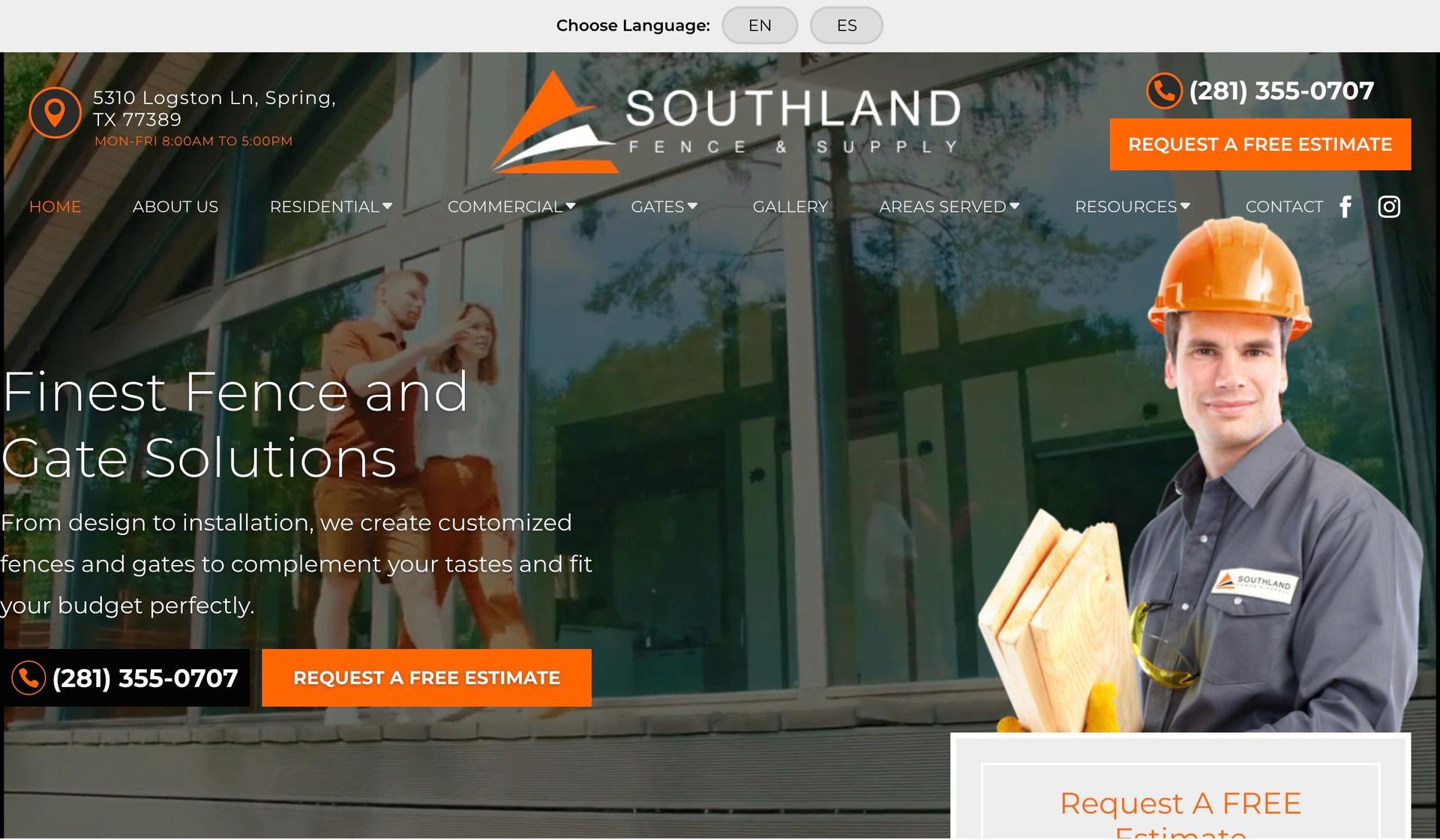 Southland Fence-fence company websites