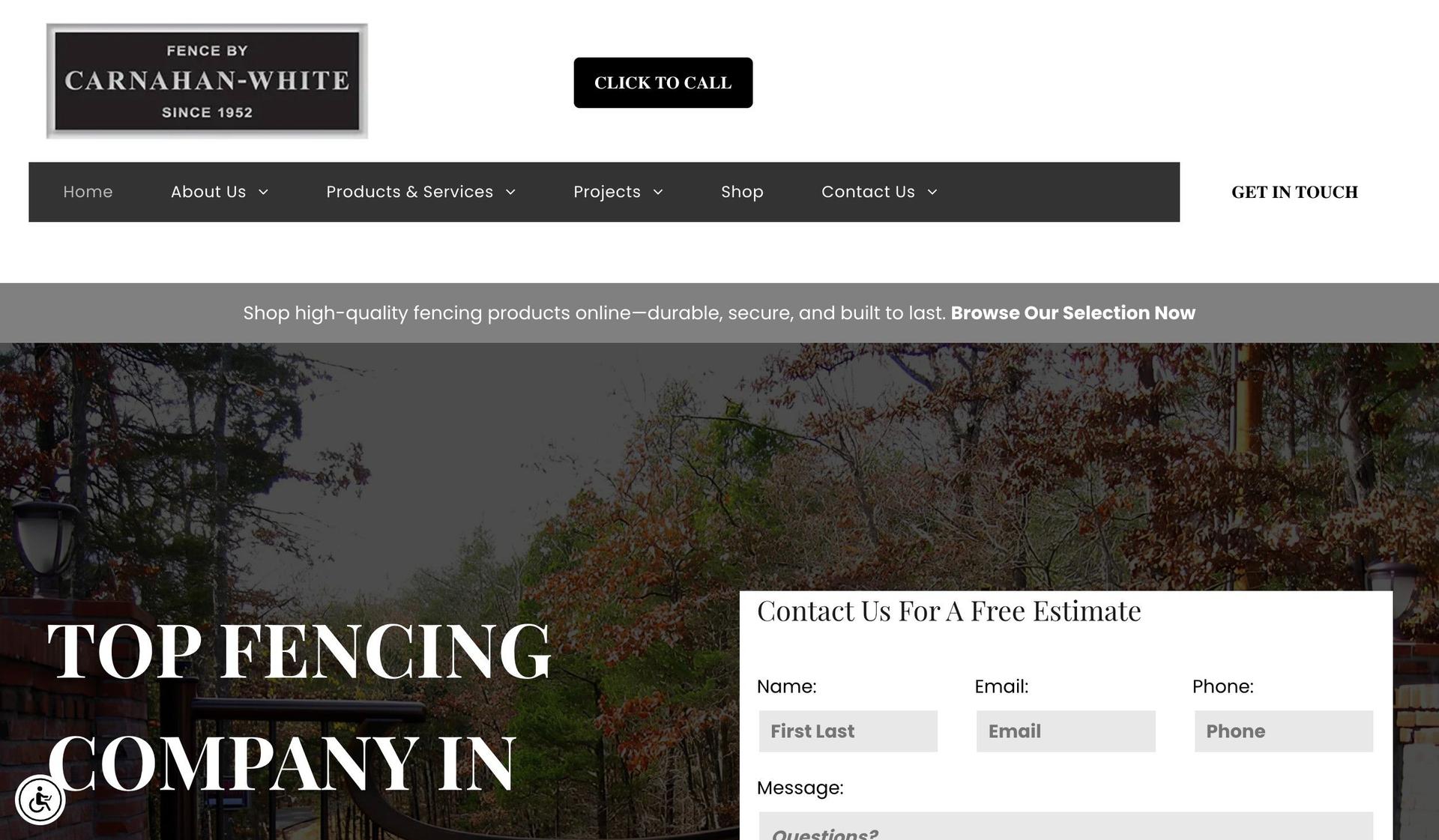 Carnahan-White-fence company websites