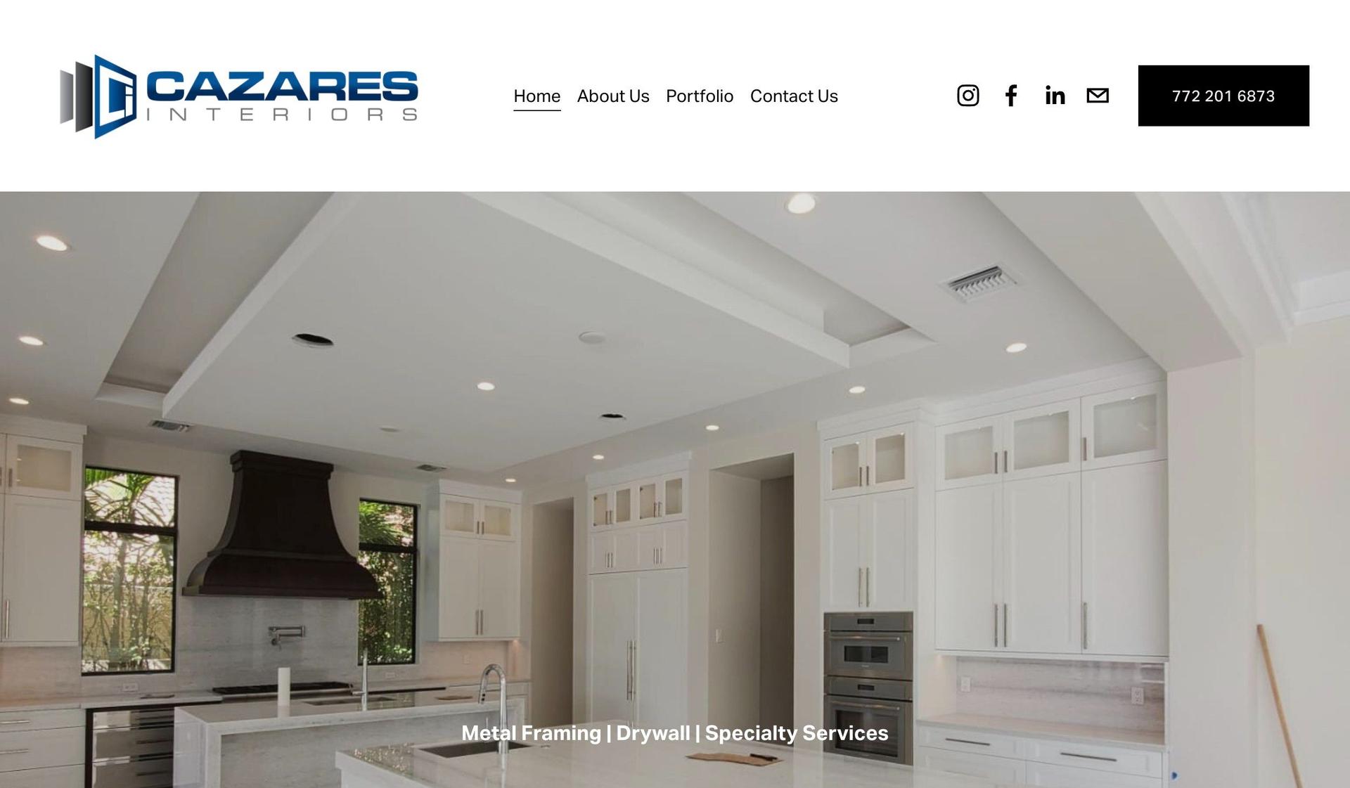 Cazares Interiors-drywall company websites