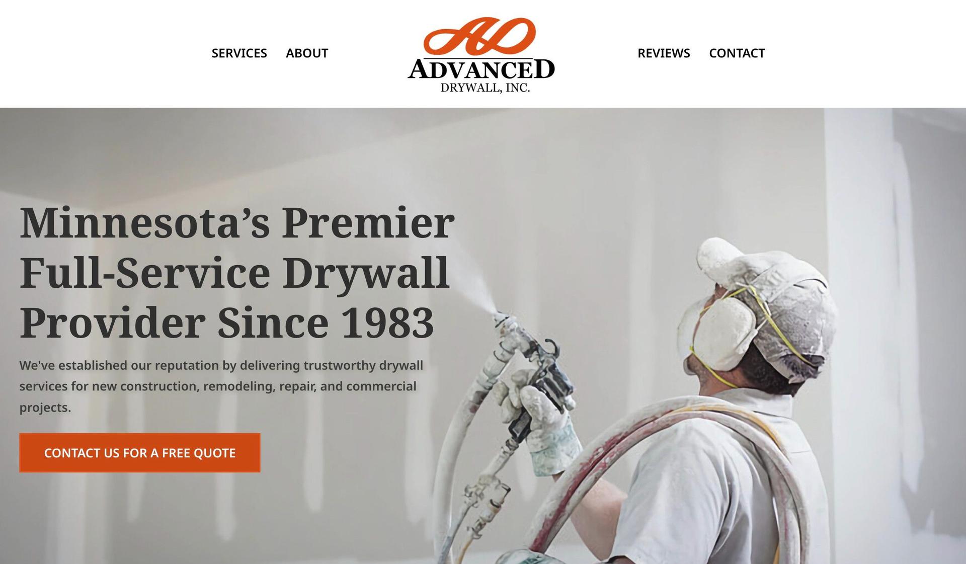 Advanced Drywall Inc.-drywall company websites