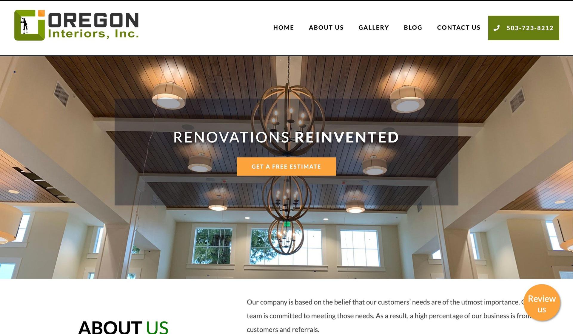 Oregon Interiors Inc.-drywall company websites