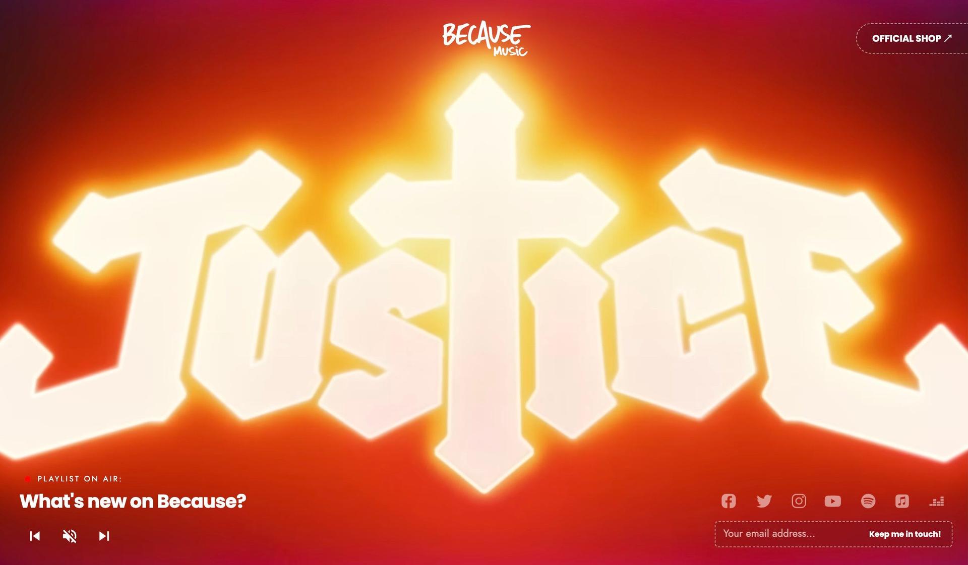 Because Music-record label website design examples