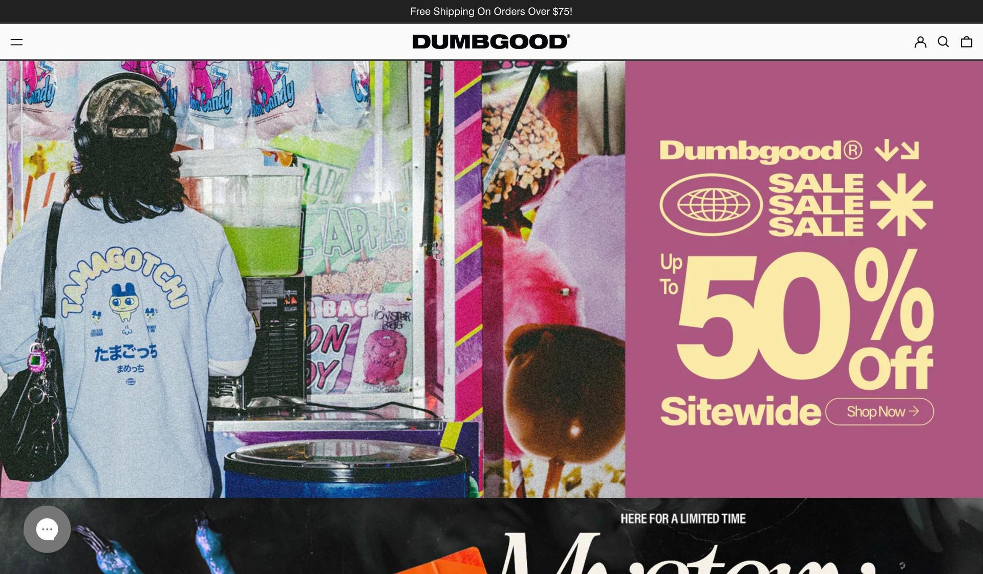 Dumbgood-streetwear ecommerce websites