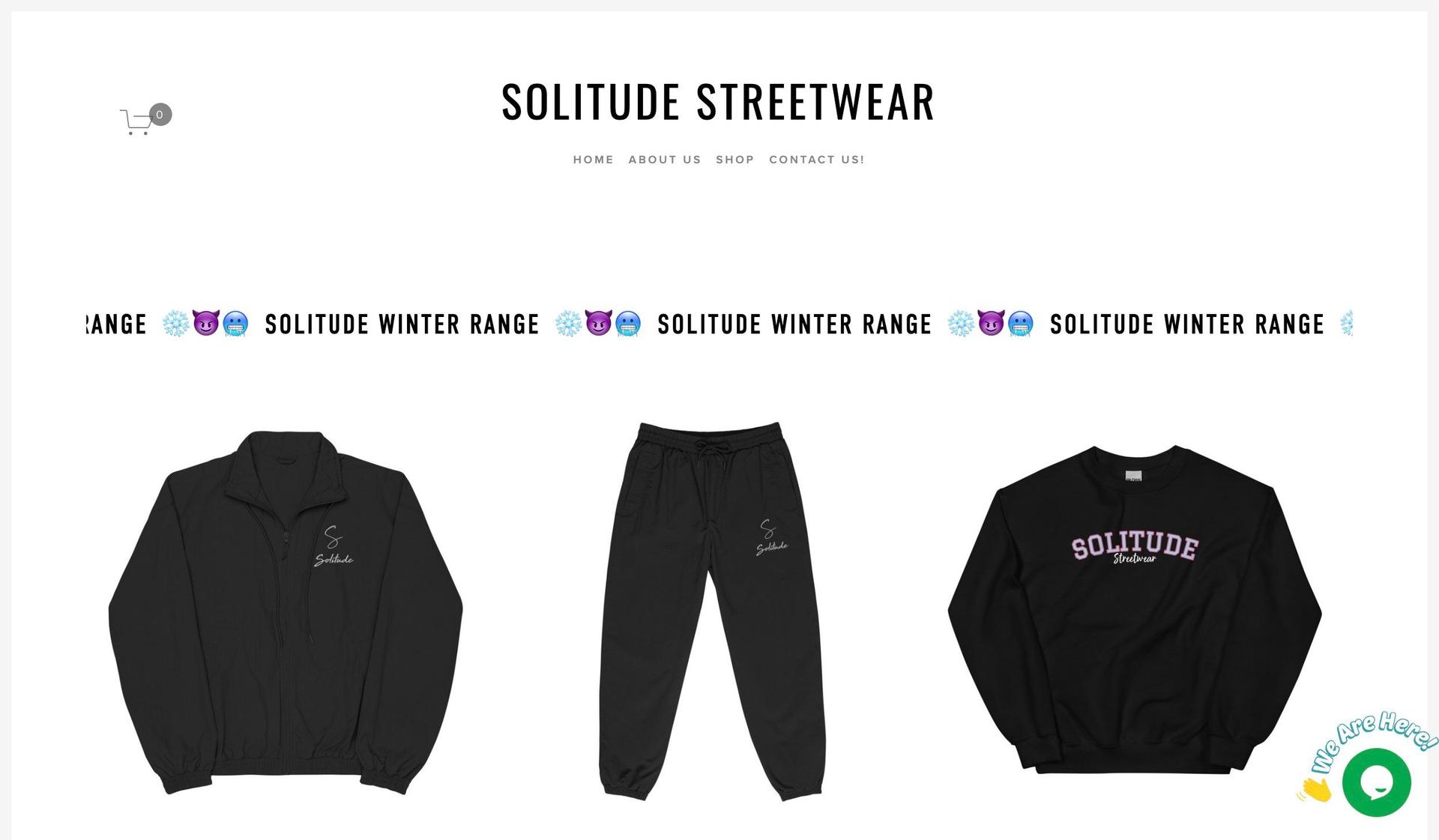 Solitude Streetwear-streetwear ecommerce websites