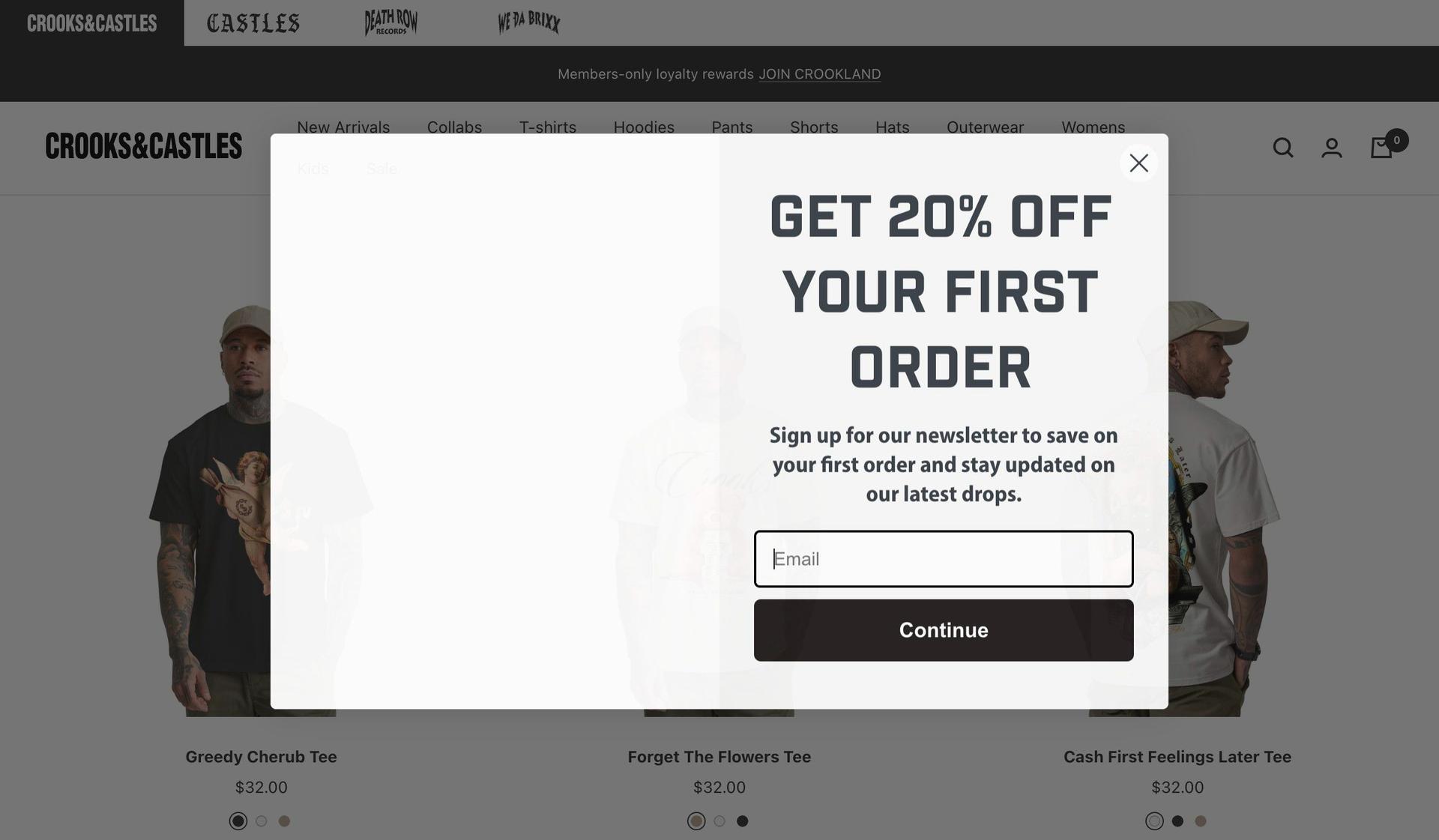 Crooks & Castles-streetwear ecommerce websites