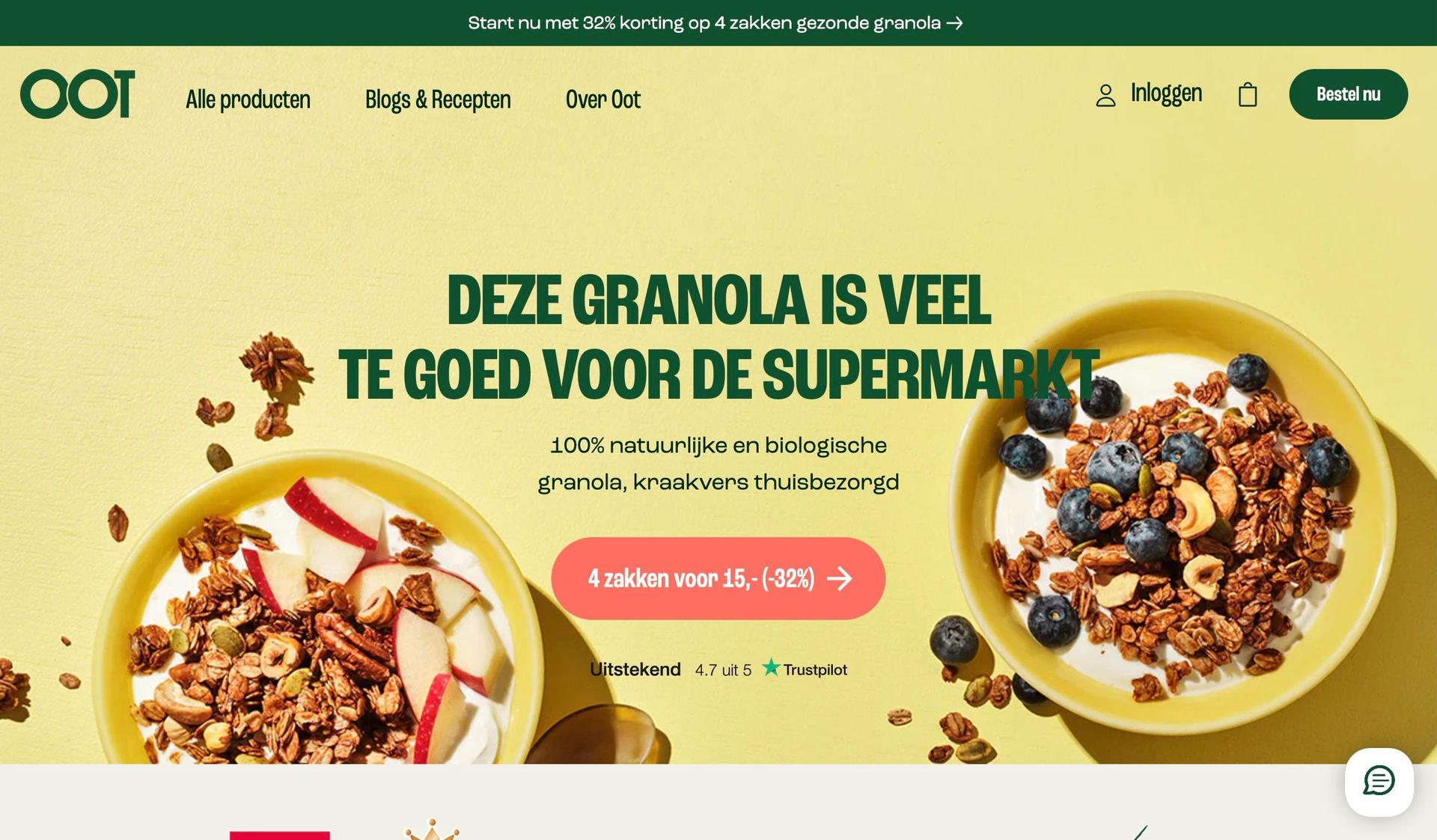 Oot-food snacks website examples