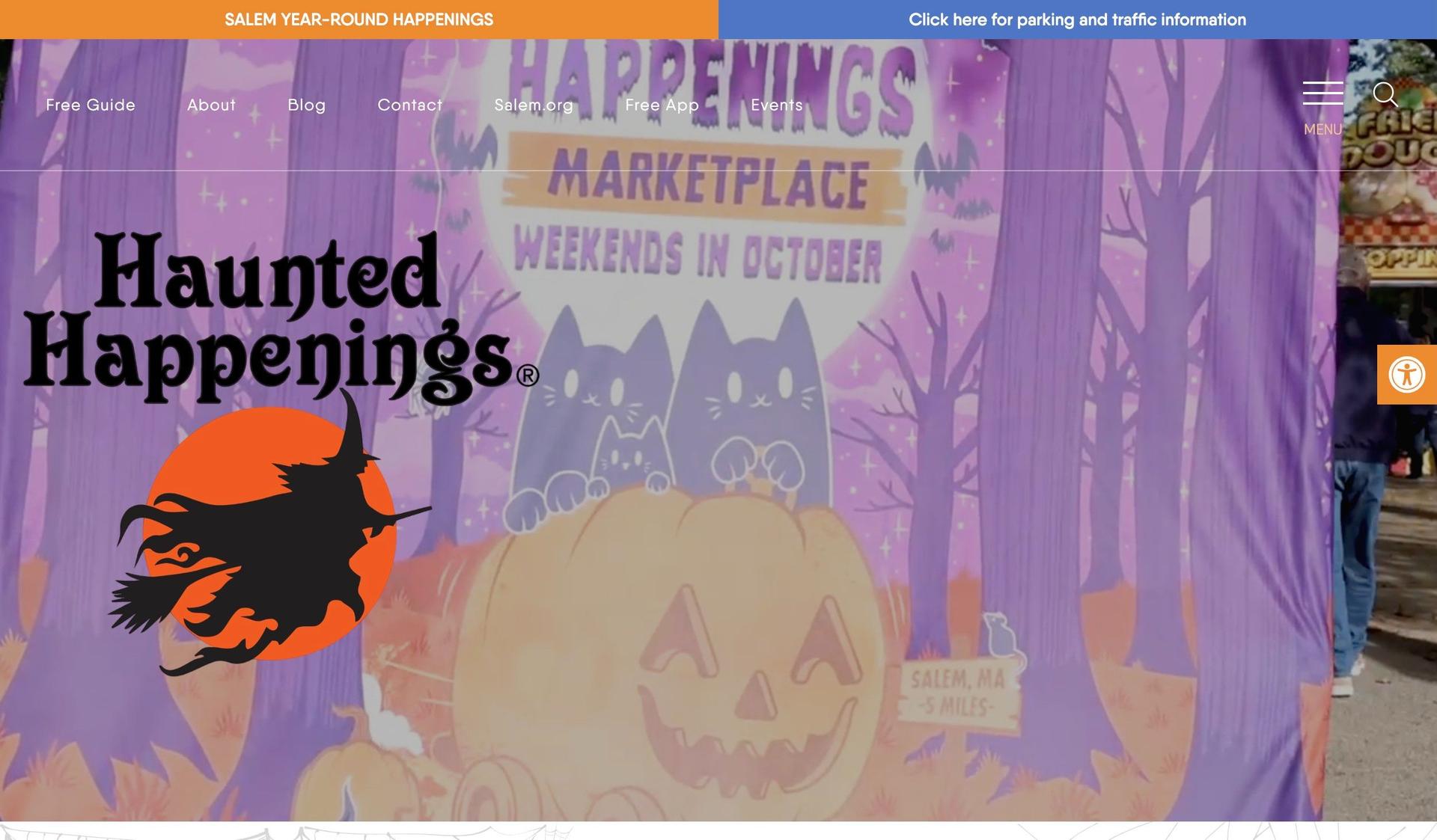 Haunted Happenings-spooky halloween websites