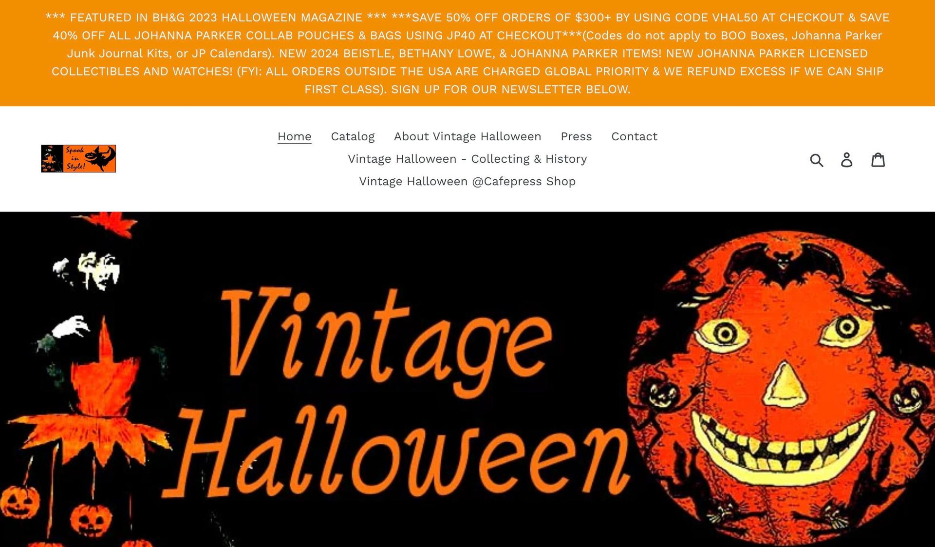Vintage Halloween-spooky halloween websites