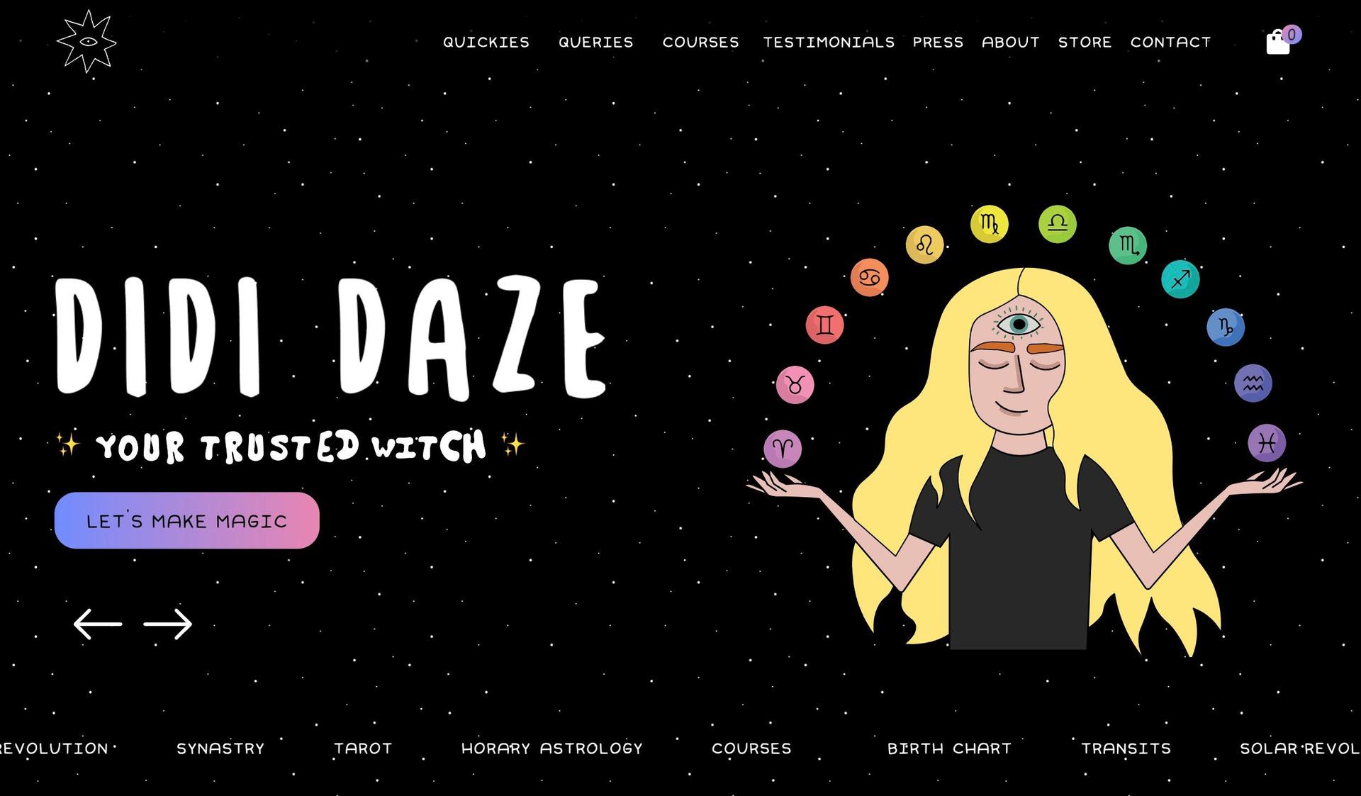 Didi Daze-astrology websites