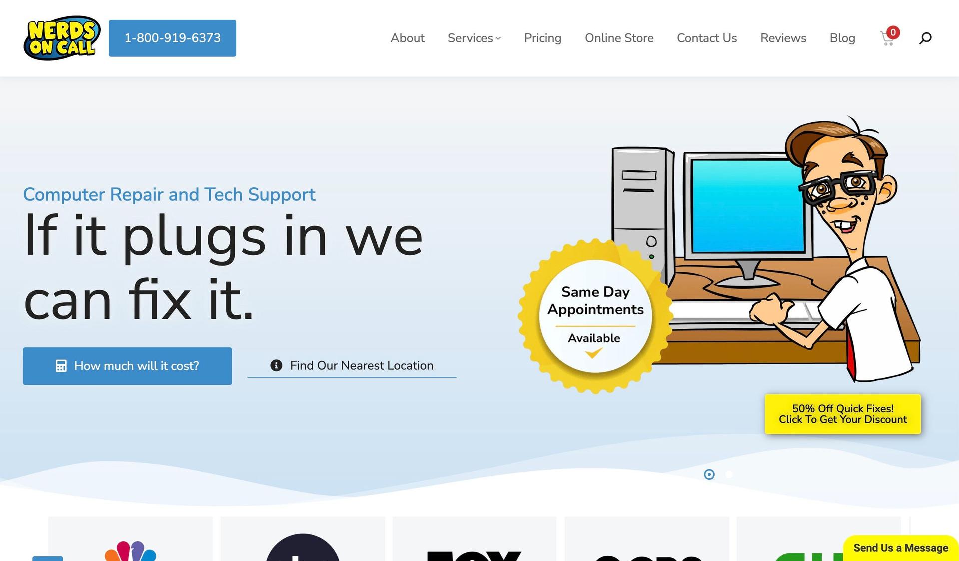 Nerds on Call-computer repair websites