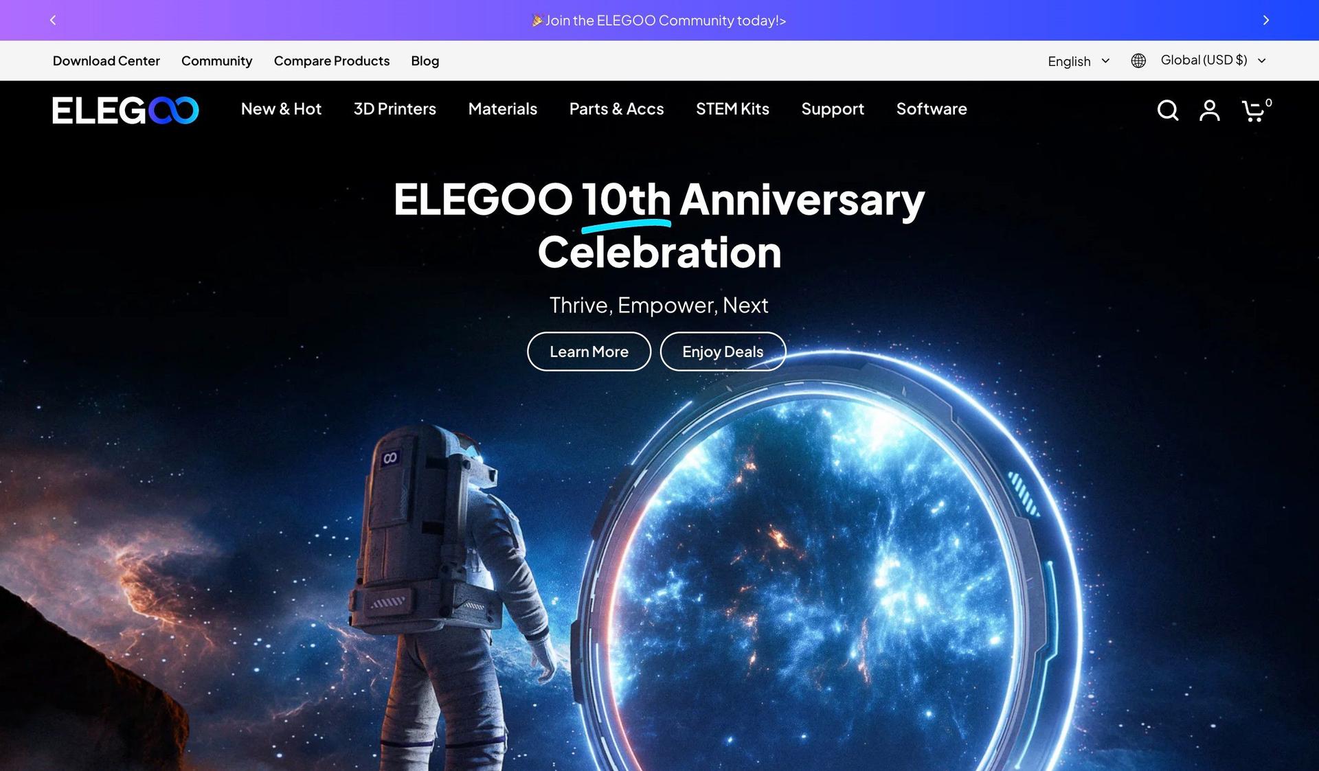 Elegoo-shopify hardware store examples
