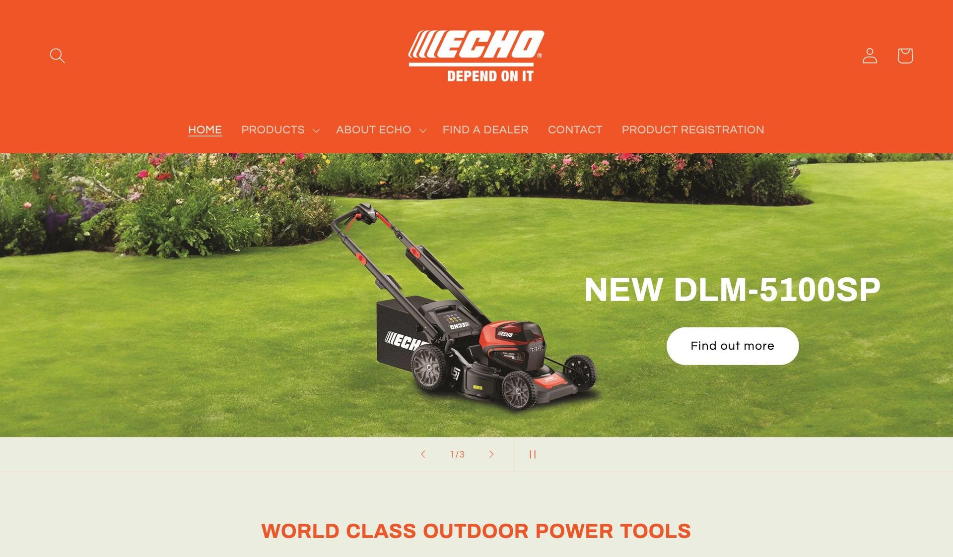 Echo Tools-shopify hardware store examples