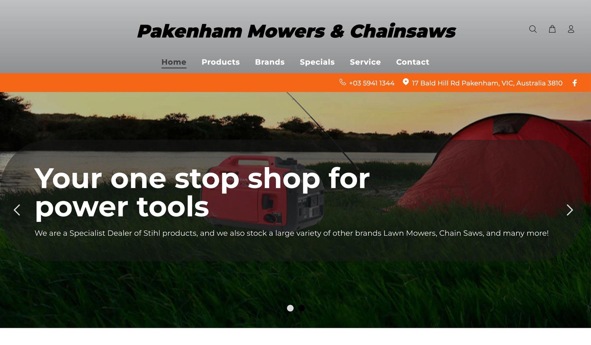 Pakenham Mowers-shopify hardware store examples
