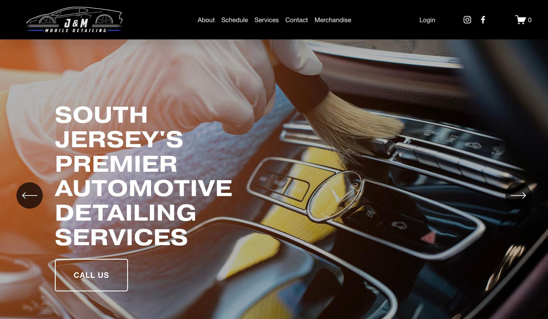 JM Detailing SJ-auto detailing website designs