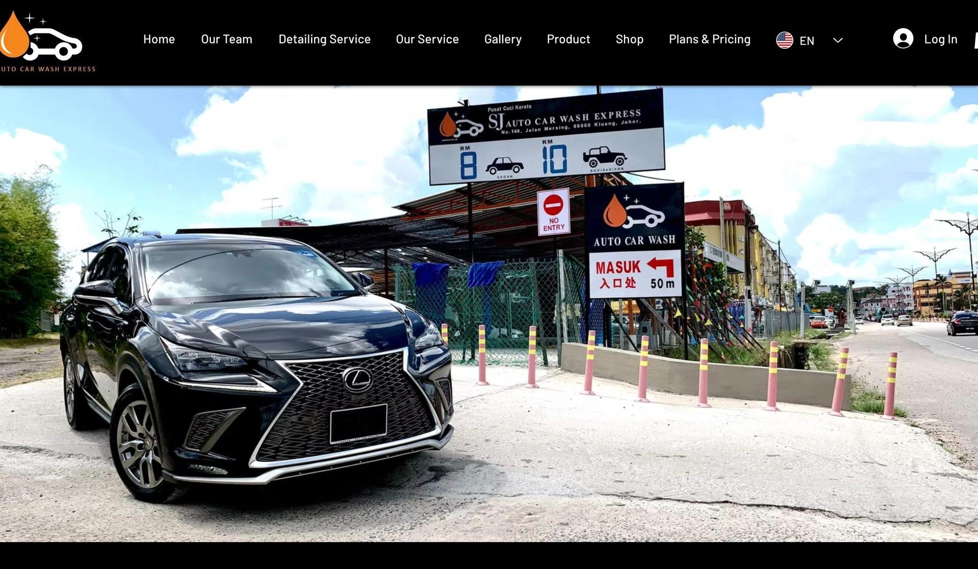 SJ Auto Car Wash-auto detailing website designs
