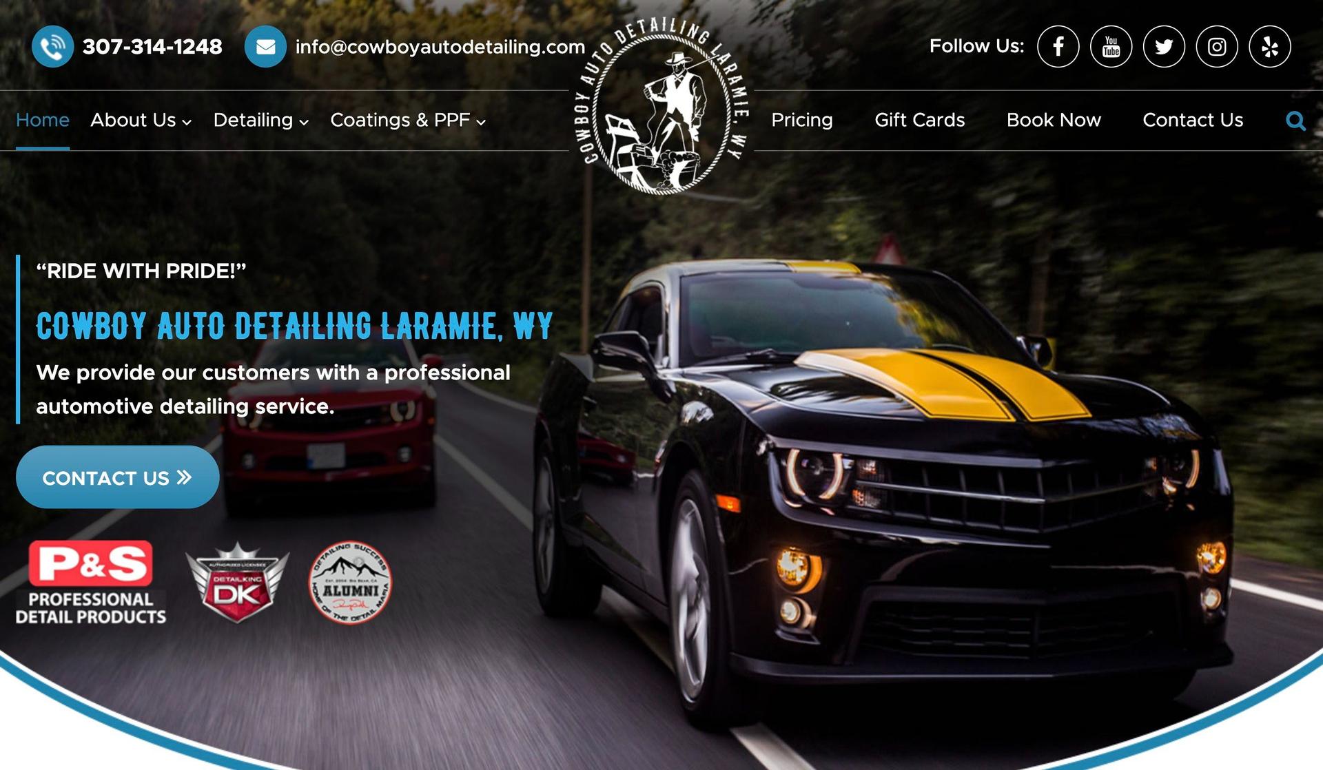 Cowboy Auto Detailing-auto detailing website designs