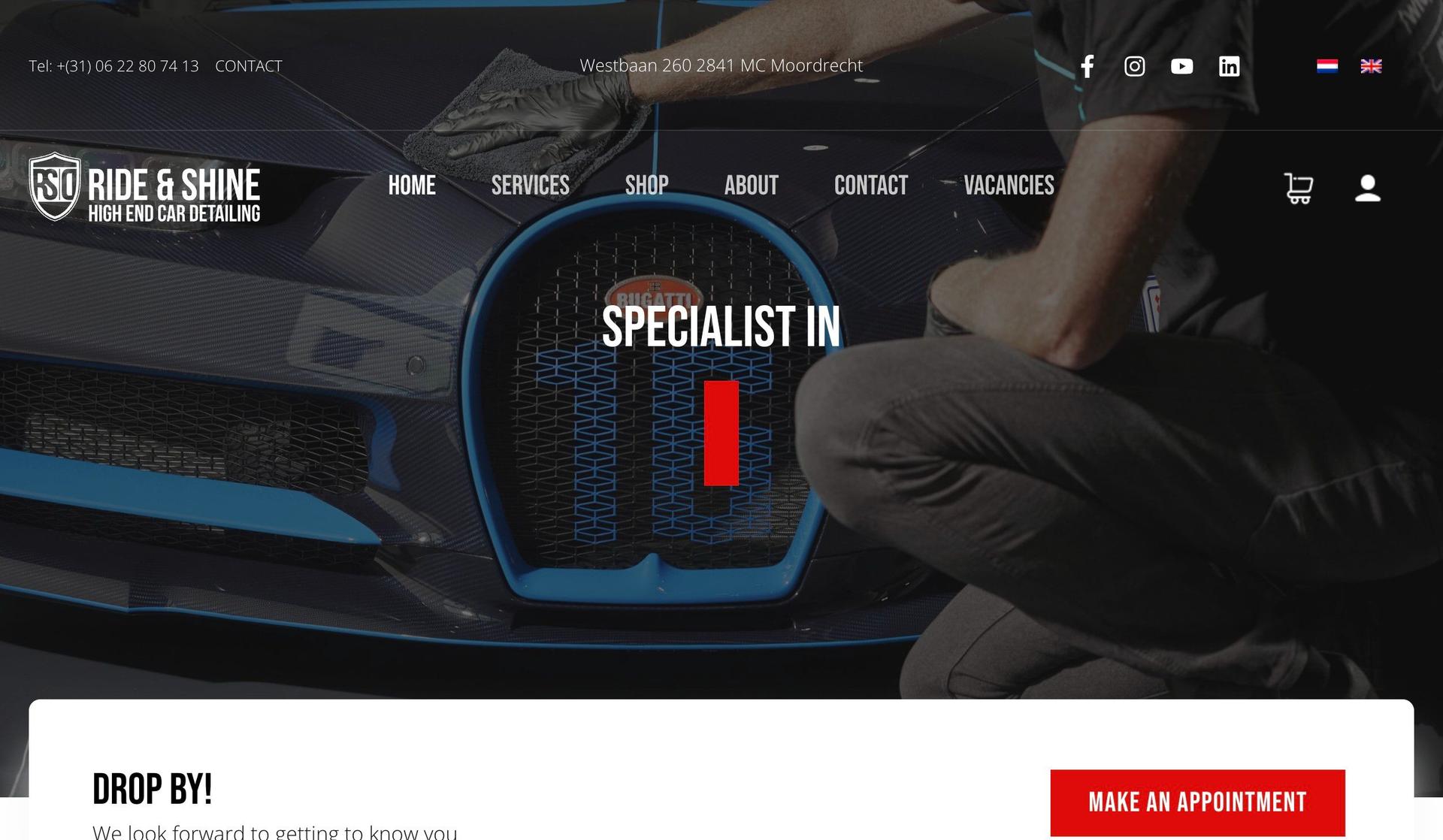 Ride and Shine Detailing-auto detailing website designs