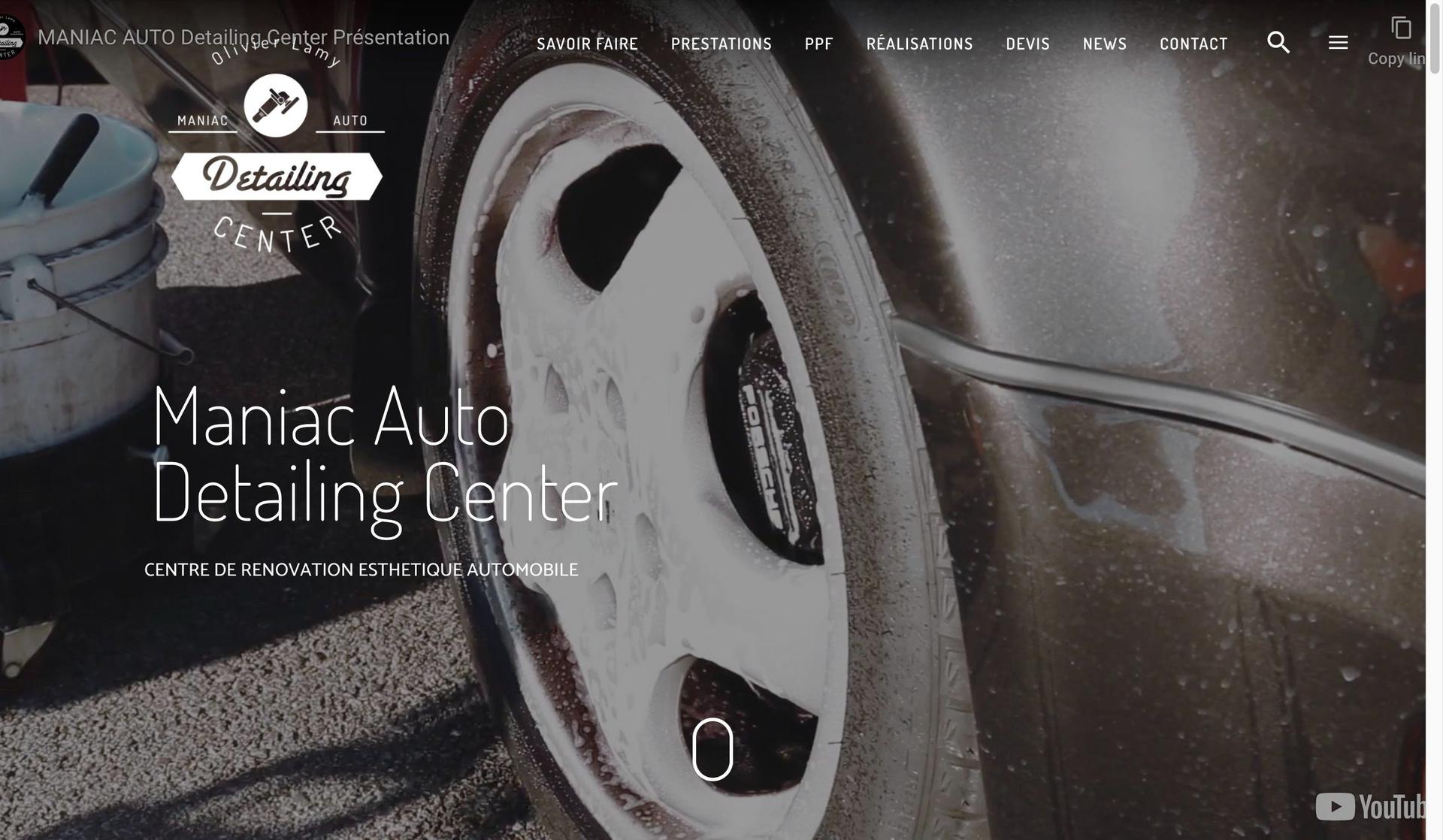 Maniac Auto Detailing-auto detailing website designs