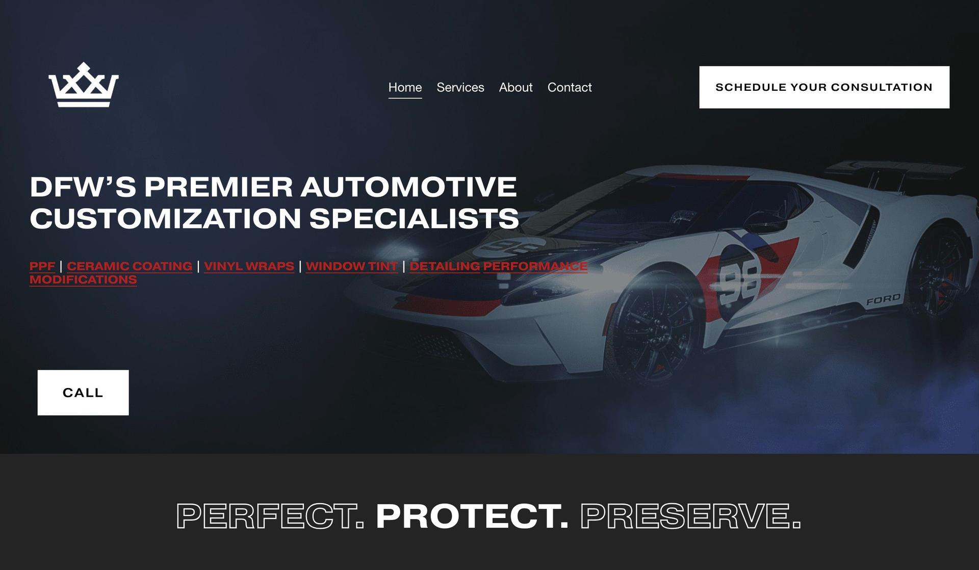 Apex Auto Co-auto detailing website designs