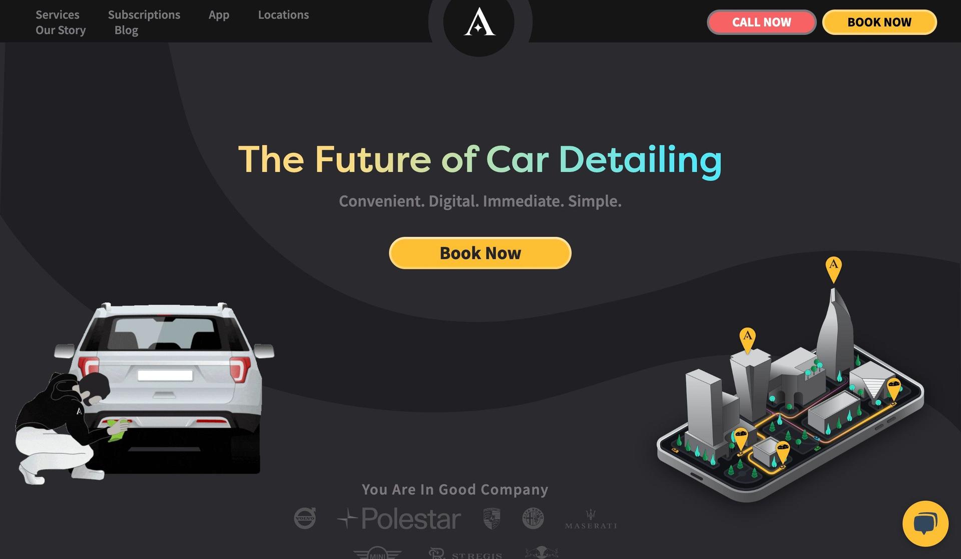 Alpha Shine-auto detailing website designs