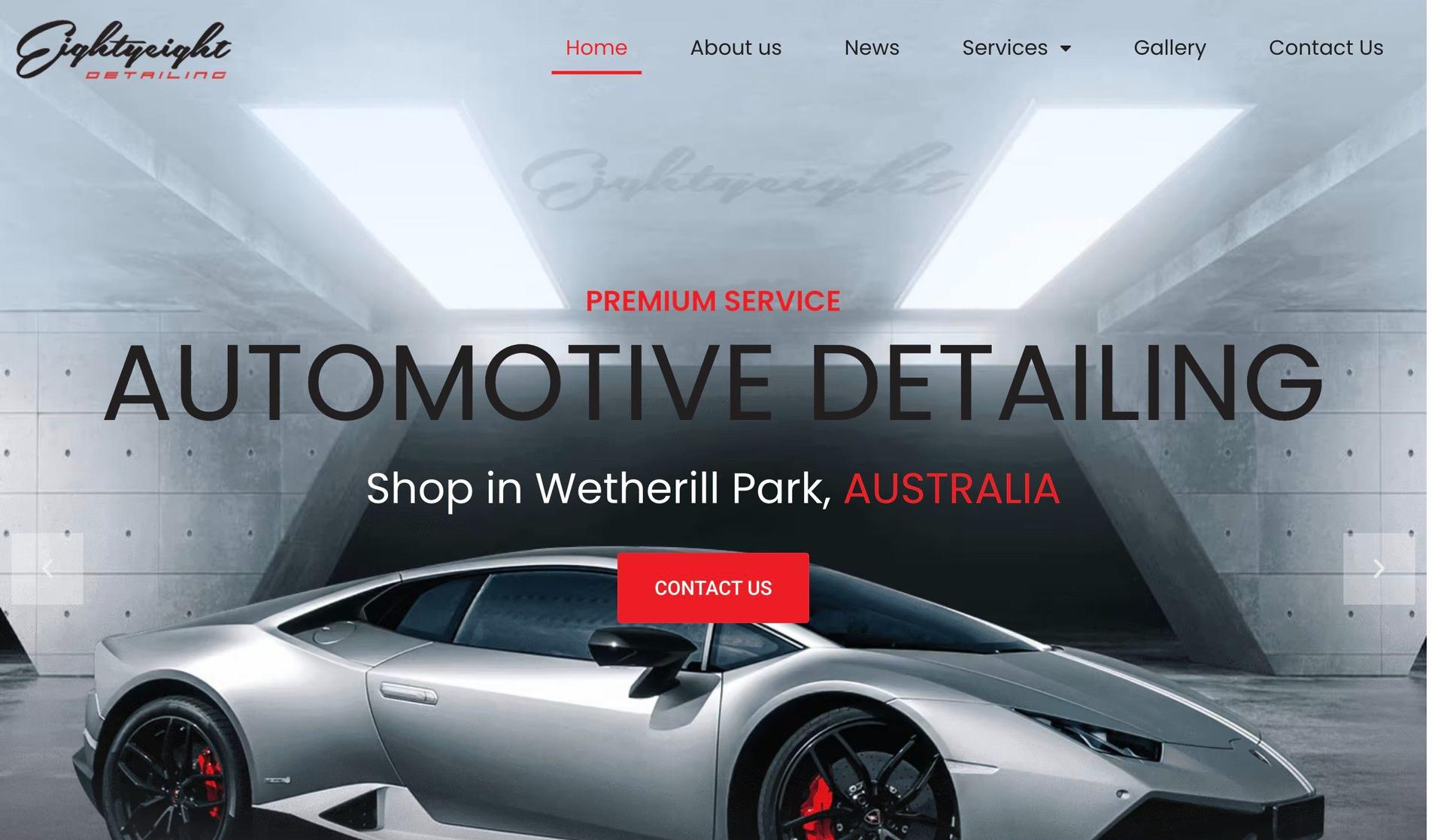 Eighty Eight Detailing-auto detailing website designs
