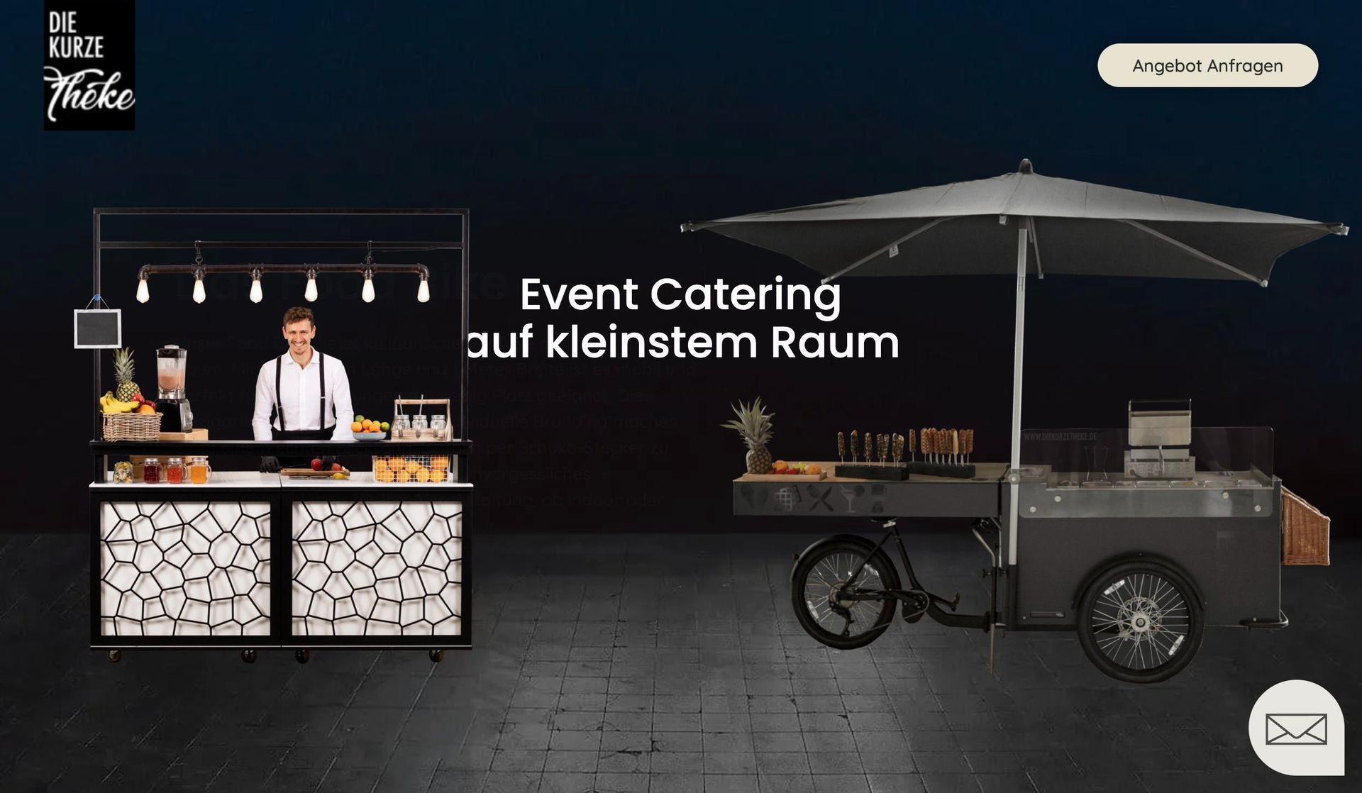 Die Kurze Theke-catering website examples