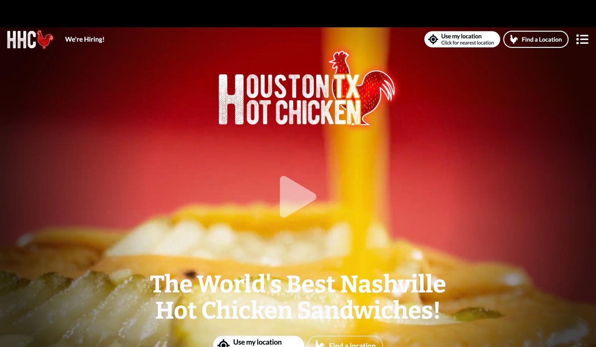 HHC-fast food website examples