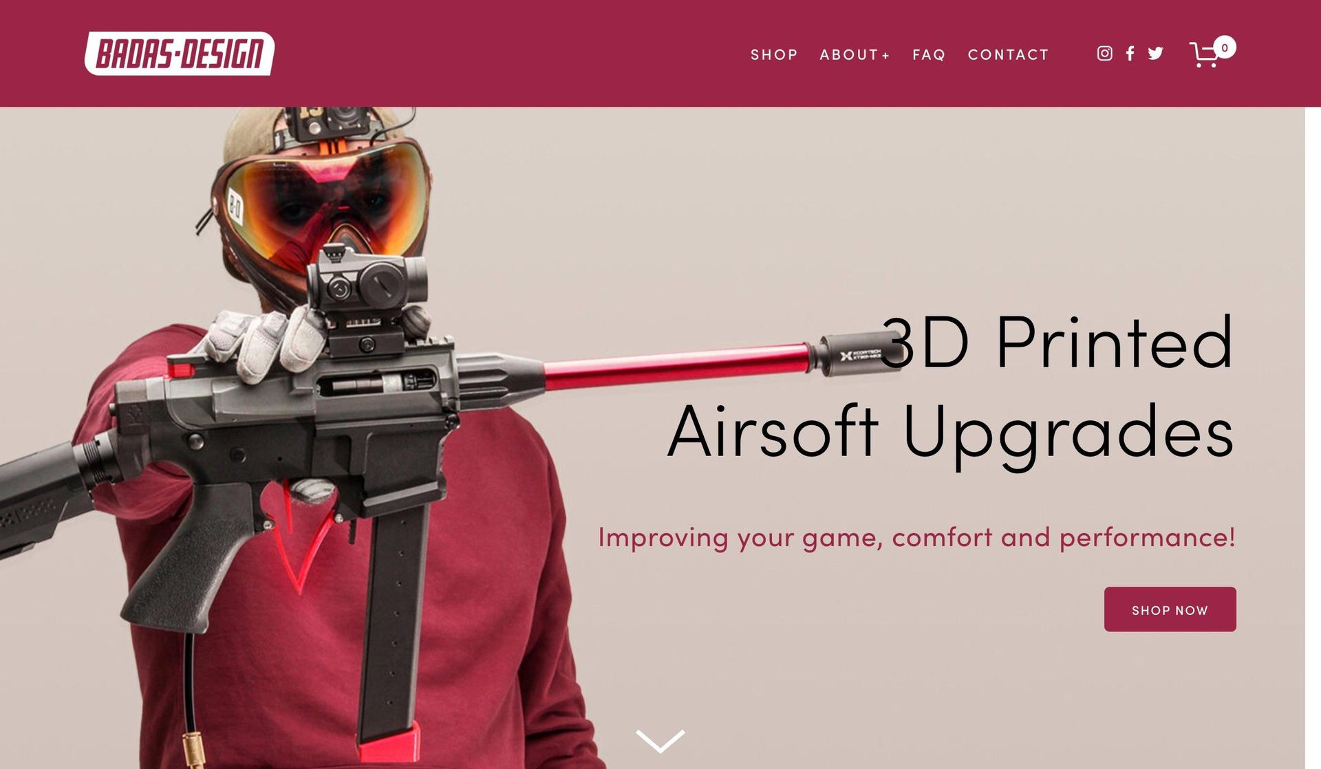 Badas Design-gun website examples