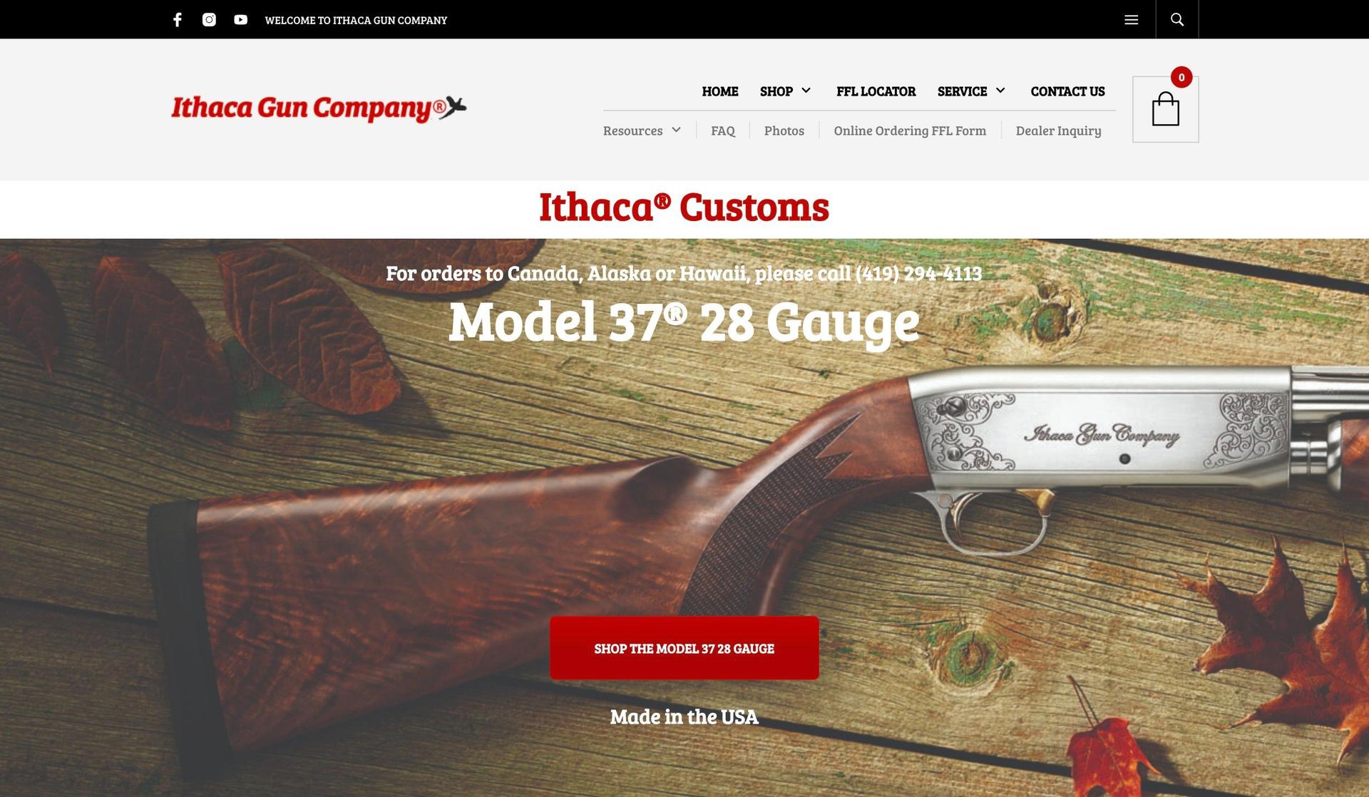 Ithaca Gun-gun website examples