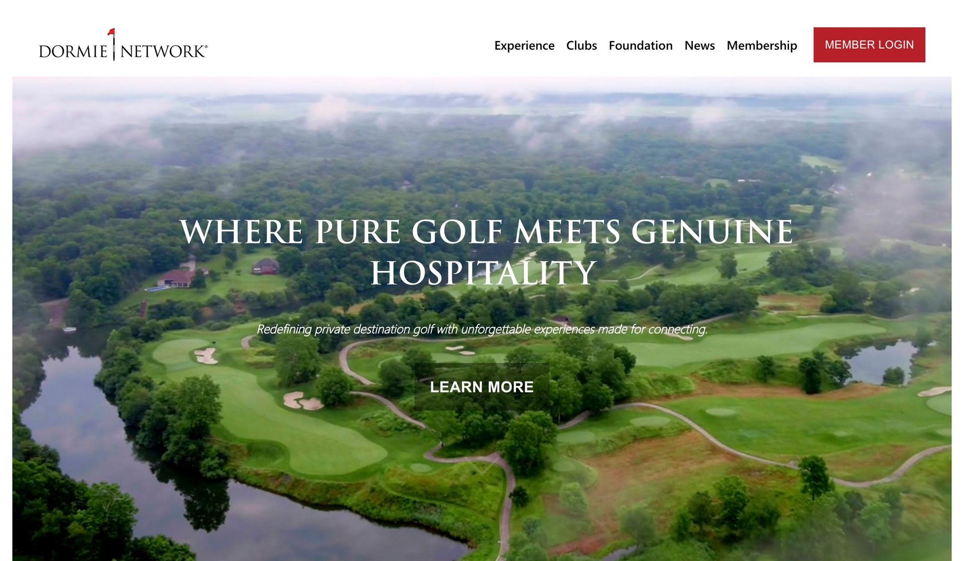 Dormie Network-golf course websites