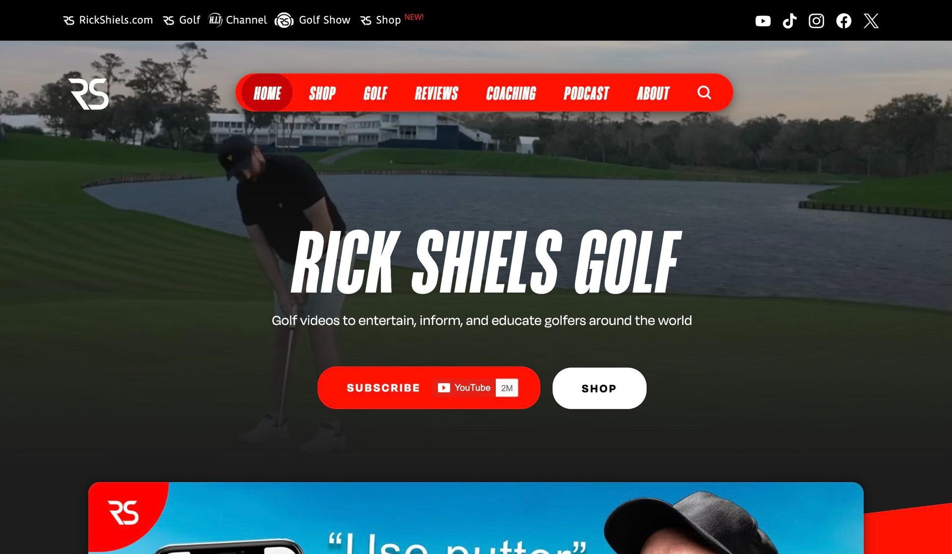Rick Shiels Golf-golf course websites