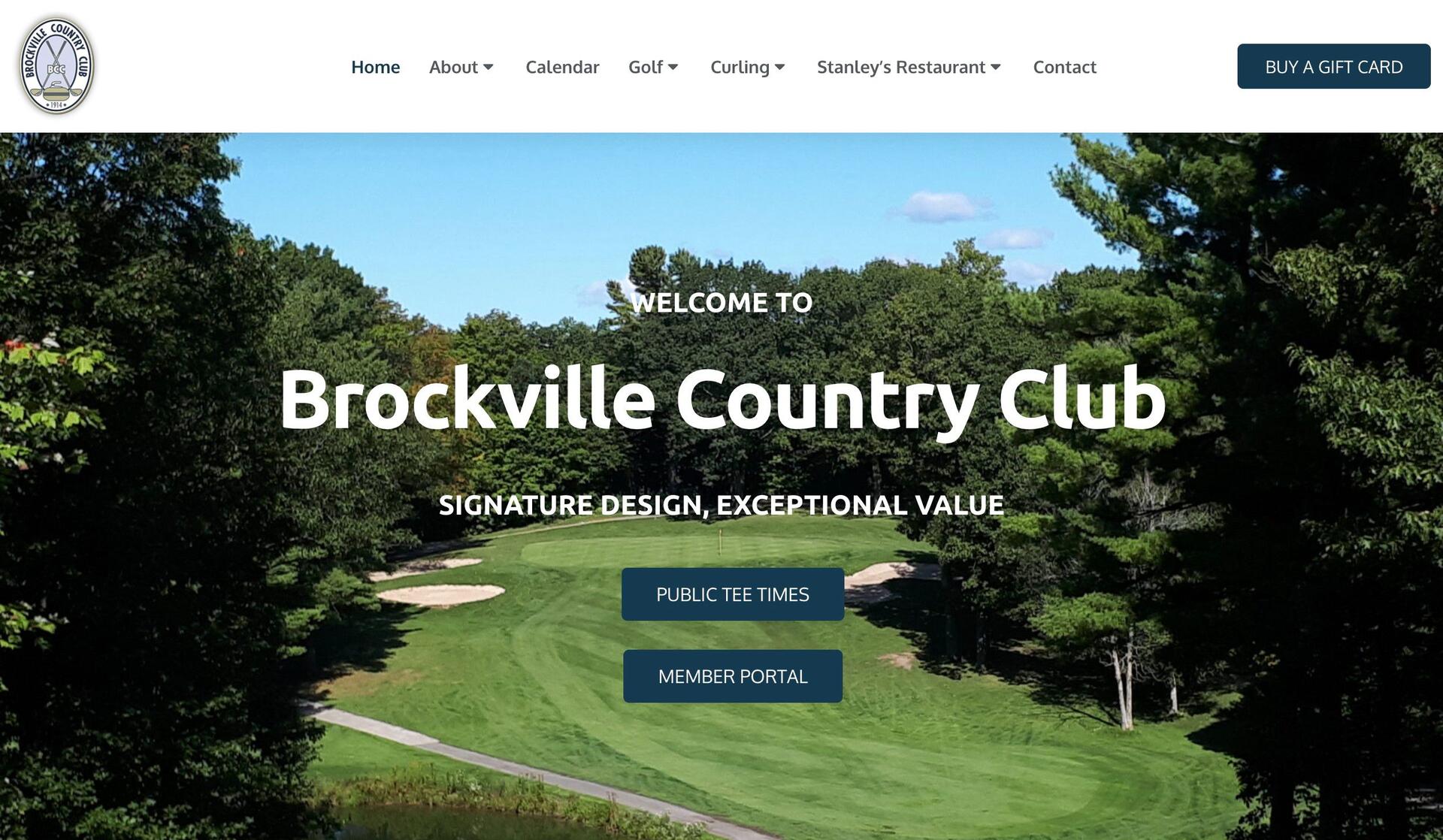 Brockville Country Club-golf course websites