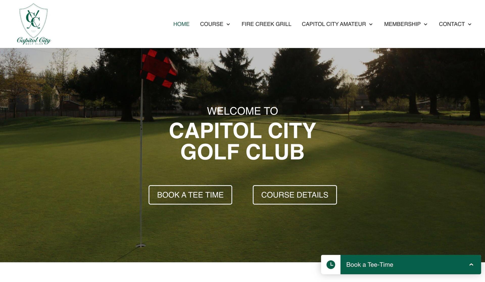Capitol City Golf-golf course websites