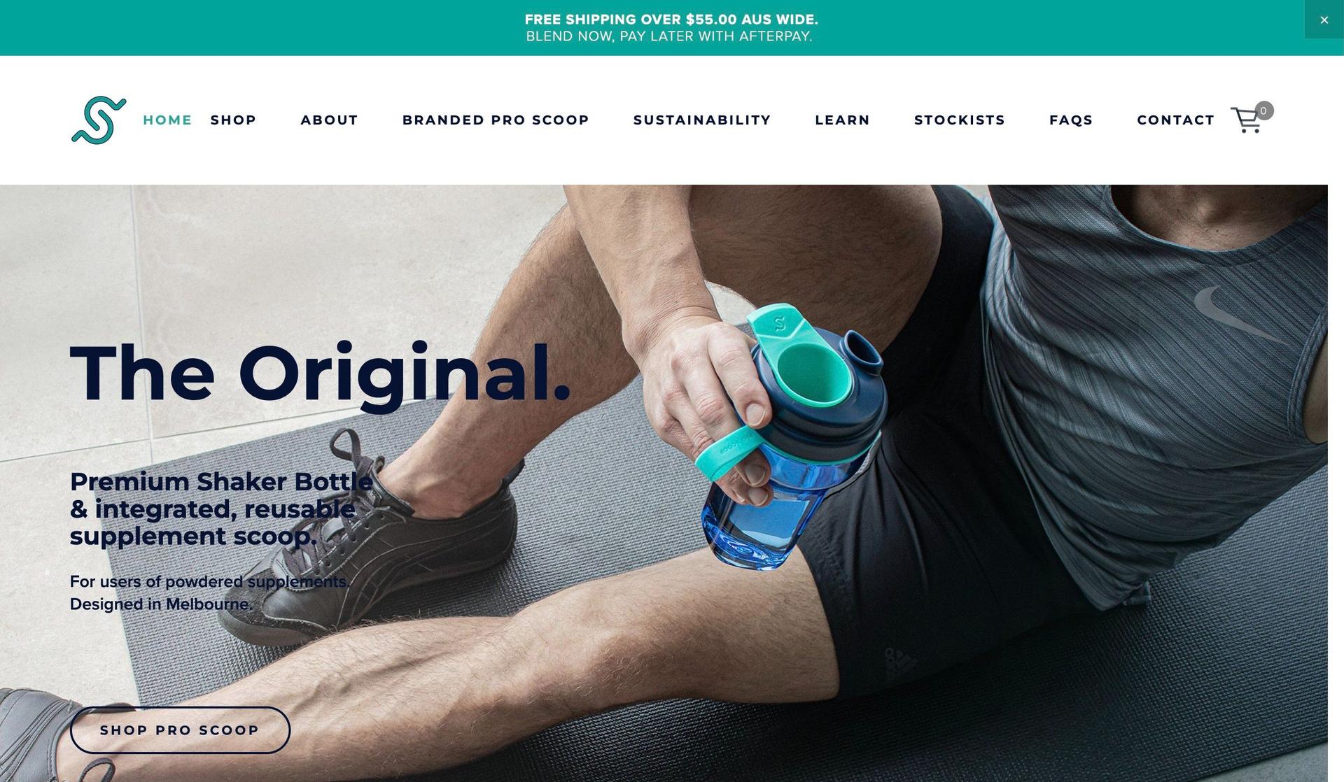 Pro Scoop-supplements company website designs