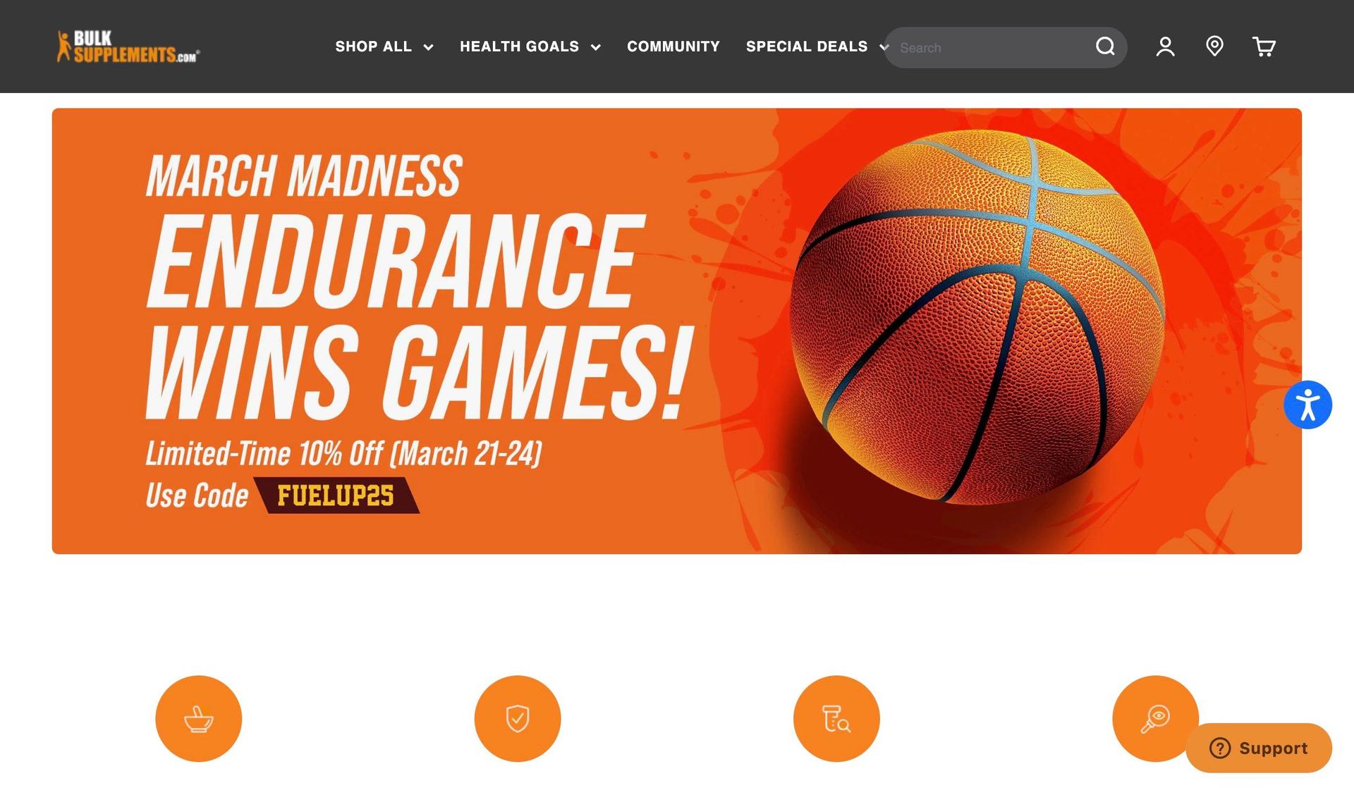Bulk Supplements-supplements company website designs