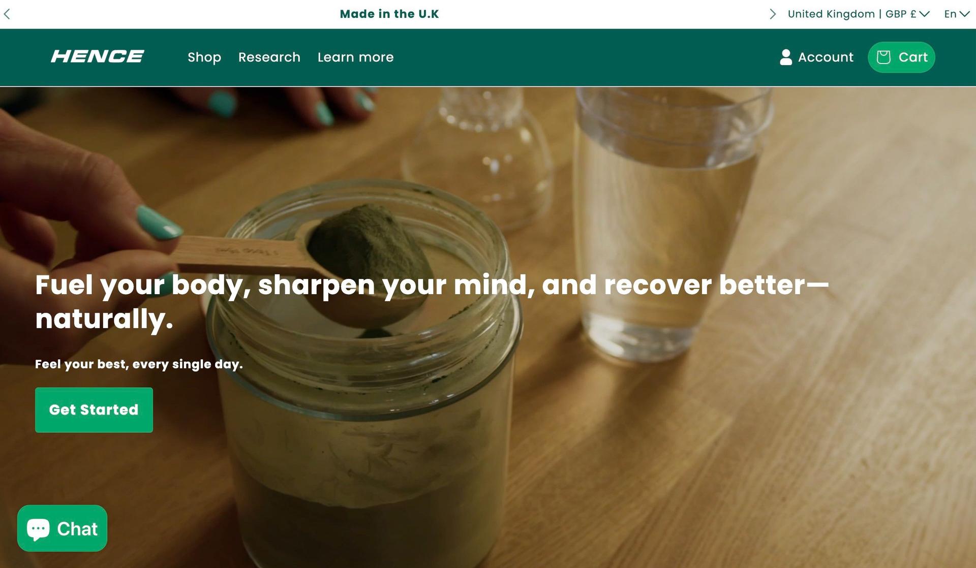 Hence Stacks-supplements company website designs