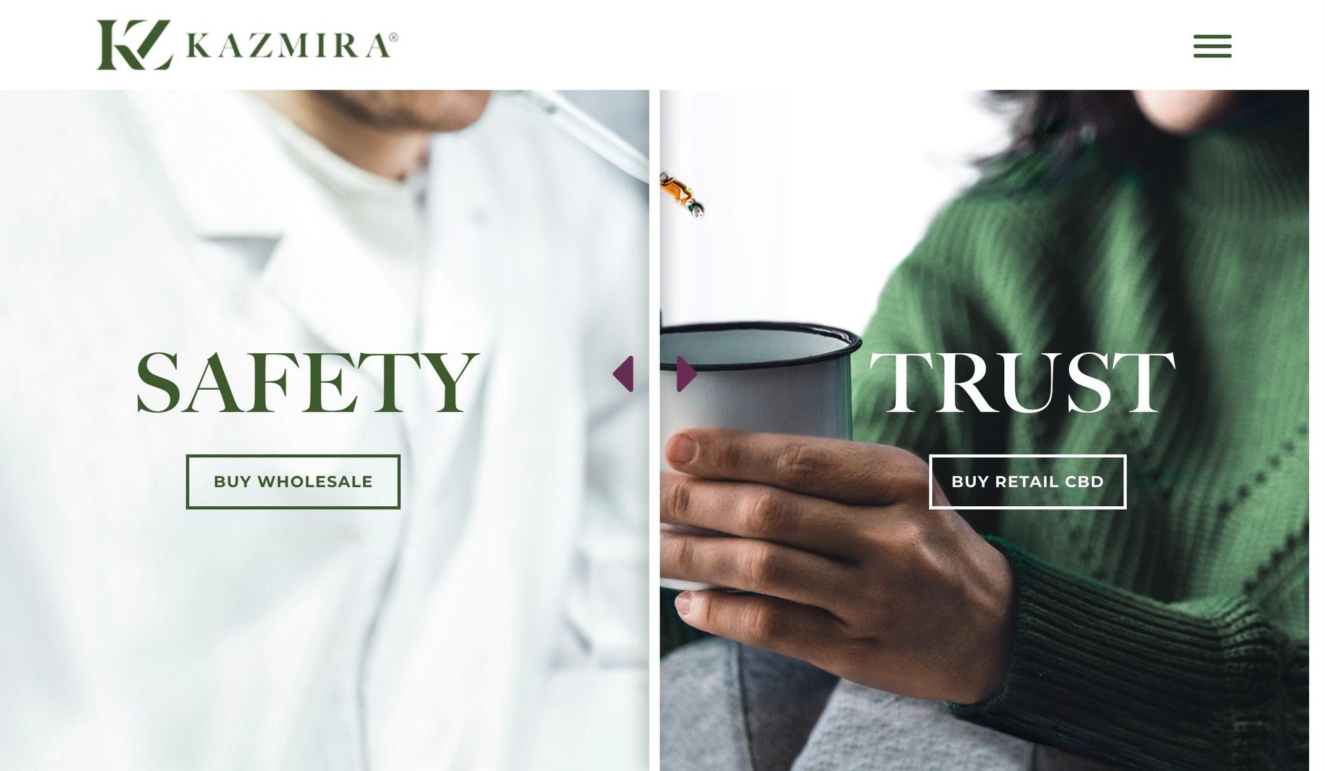Kazmira-cbd website designs