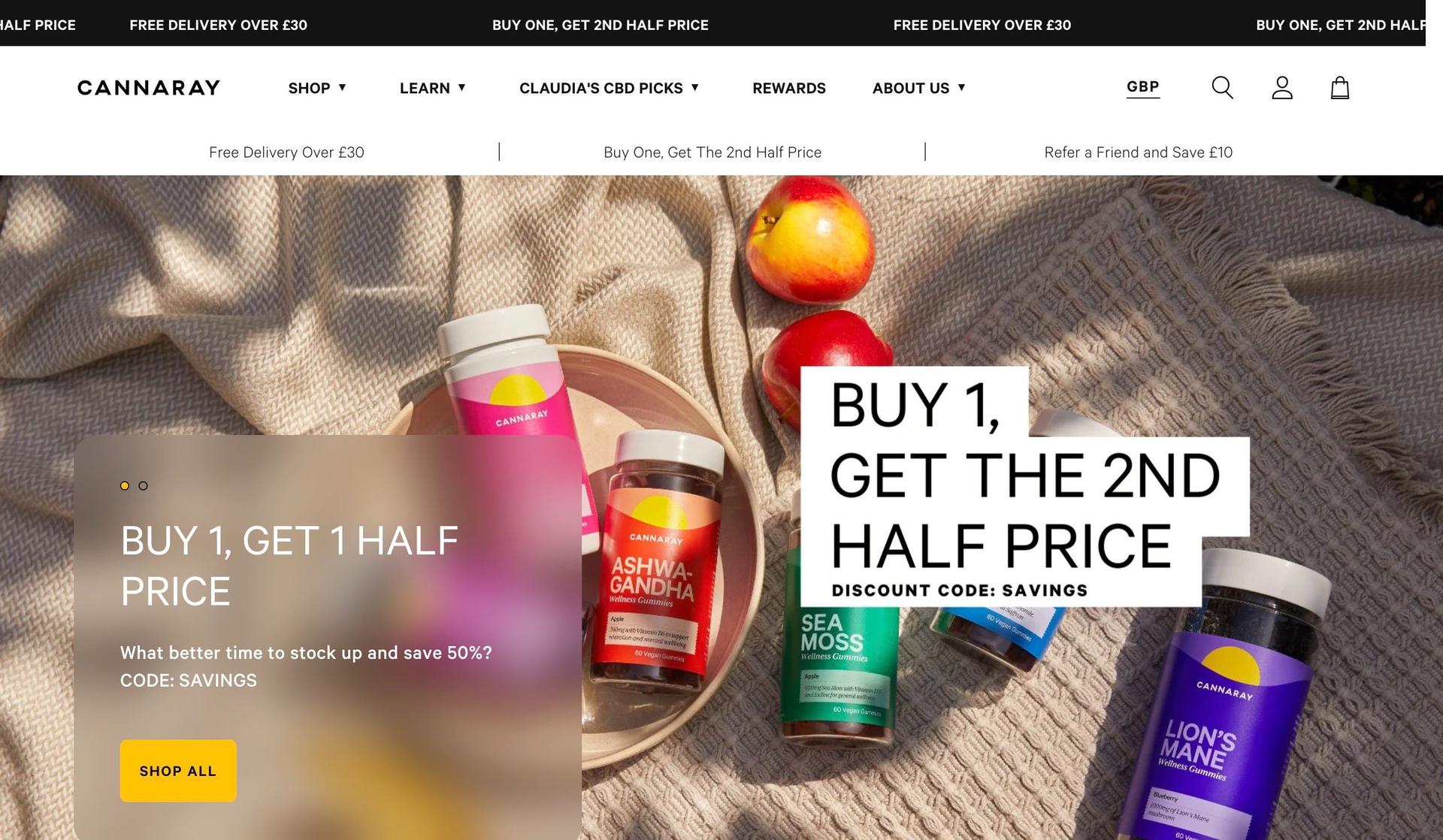 Cannaray CBD-cbd website designs