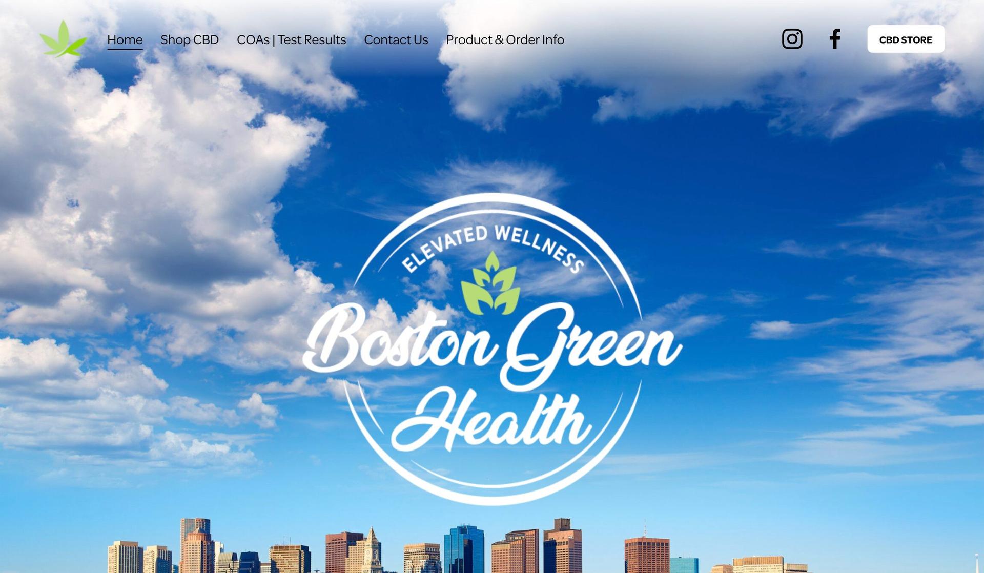 Boston Green Health-cbd website designs