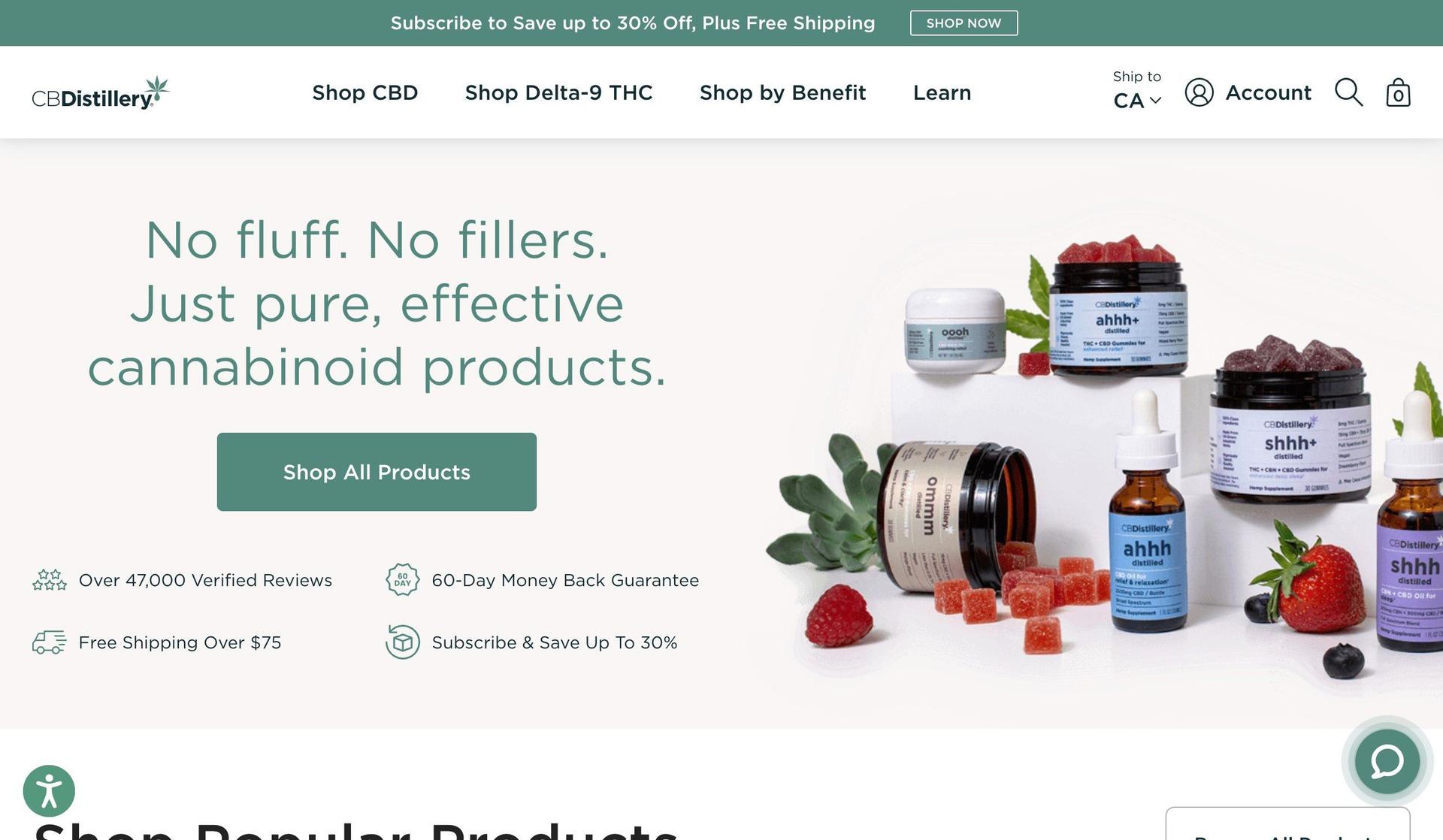 The CBDistillery-cbd website designs