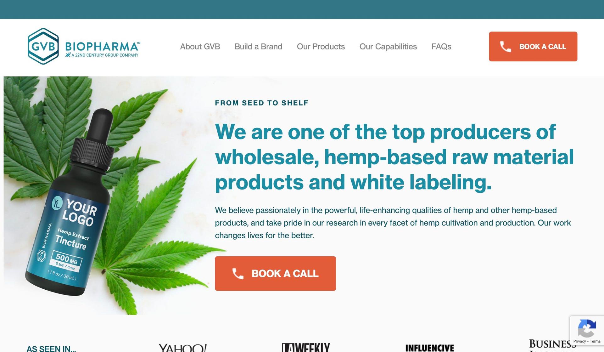 GVB Bio-cbd website designs