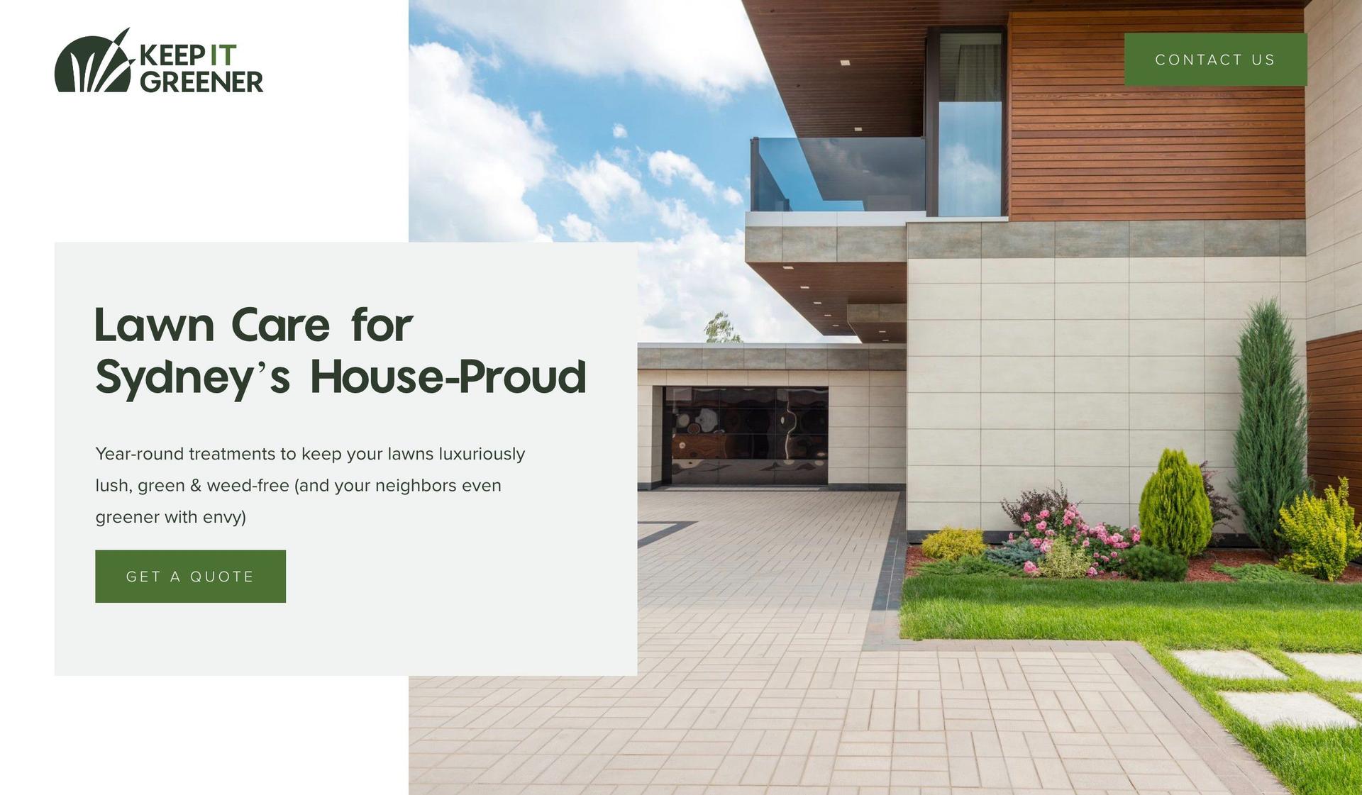 Keep It Greener-lawn care websites