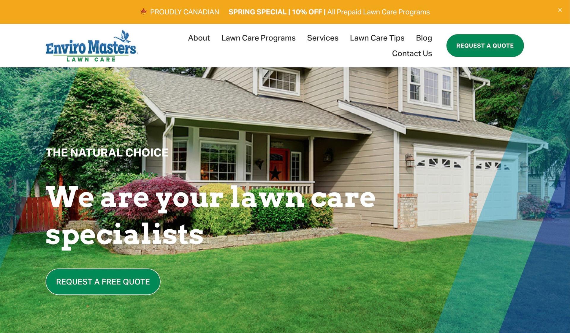 Enviro Masters Moncton-lawn care websites